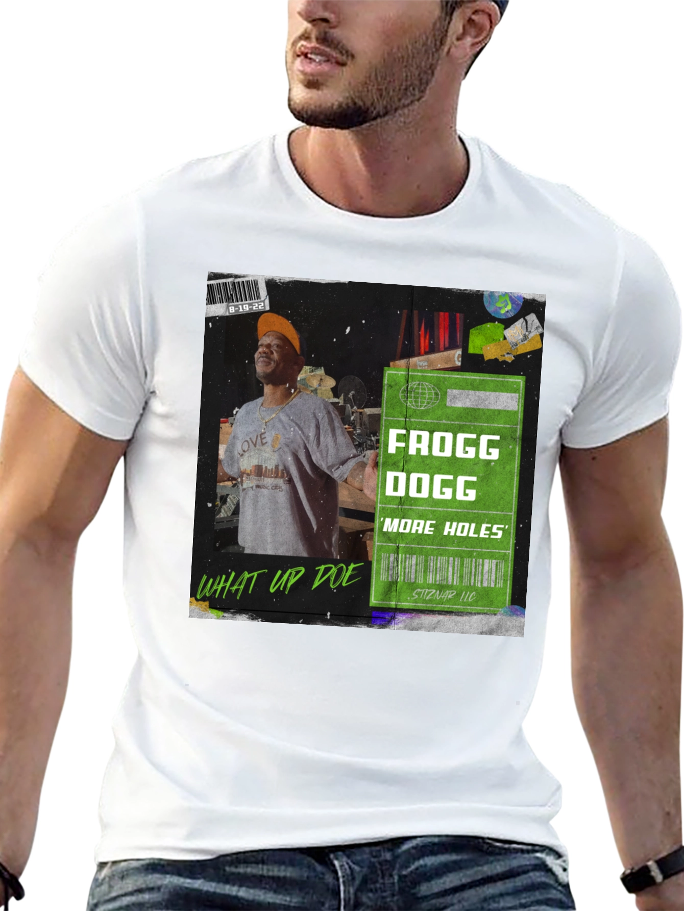 Frogg Dogg More Holes Black Graphic Tee