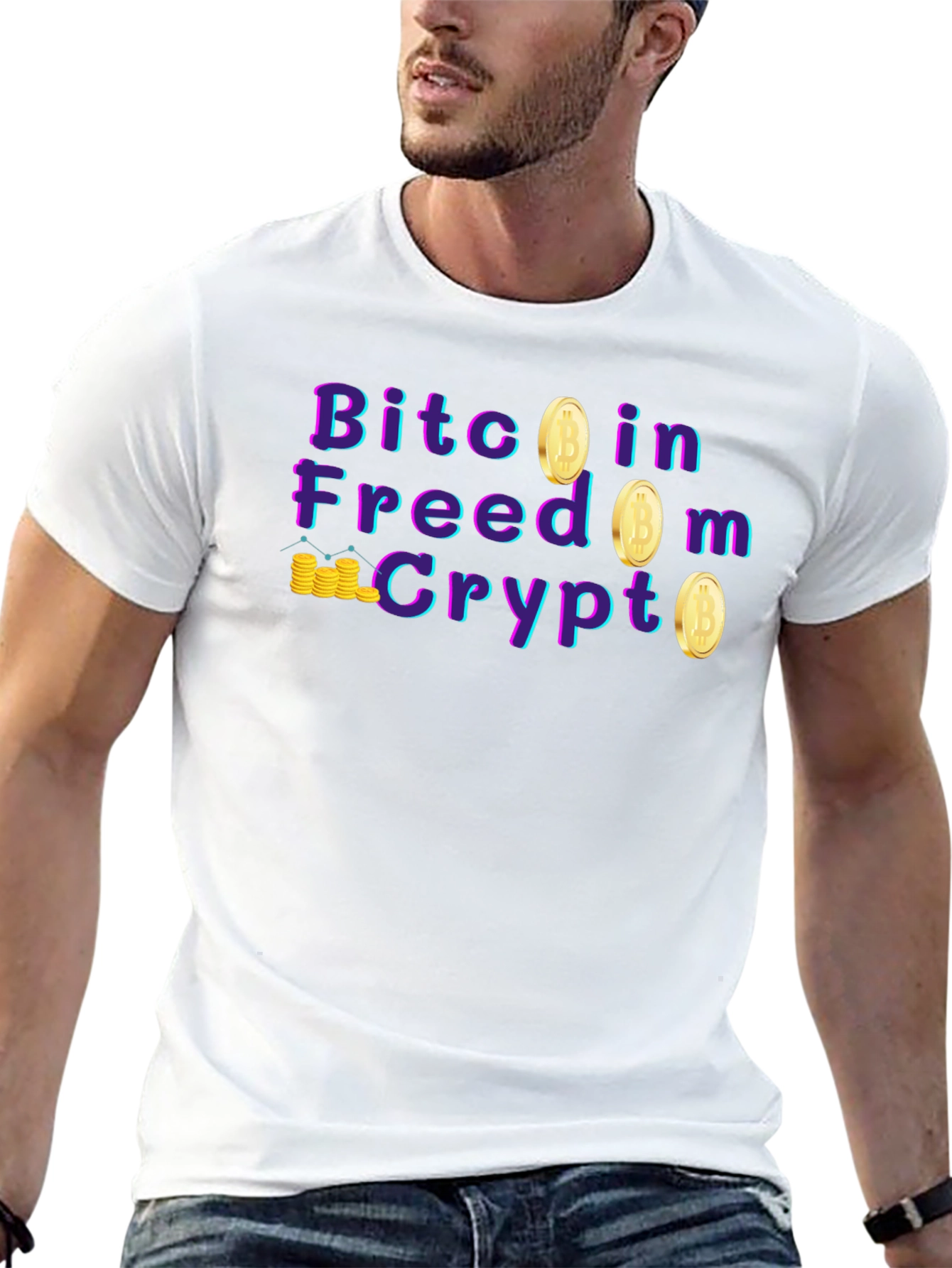 Bitcoin Freedom Crypto Graphic T-Shirt