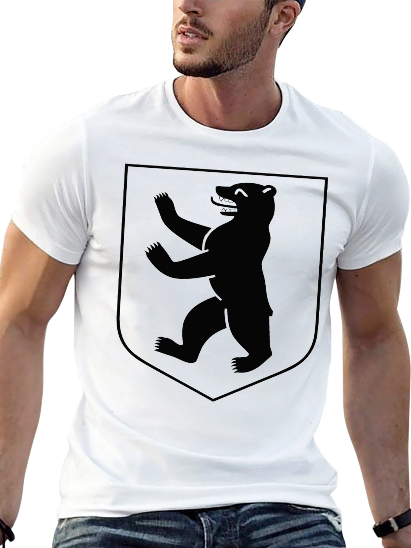 Berlin Bear Crest Black T-Shirt