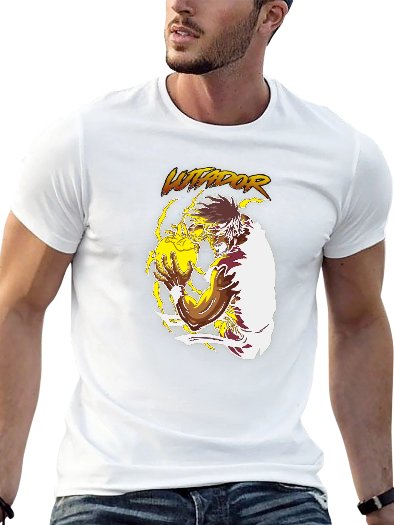 Lutador Graphic Print Black T-Shirt