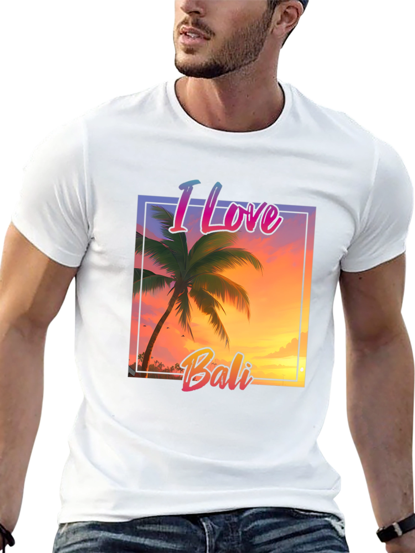 I Love Bali Graphic Tee - Tropical Island T-Shirt
