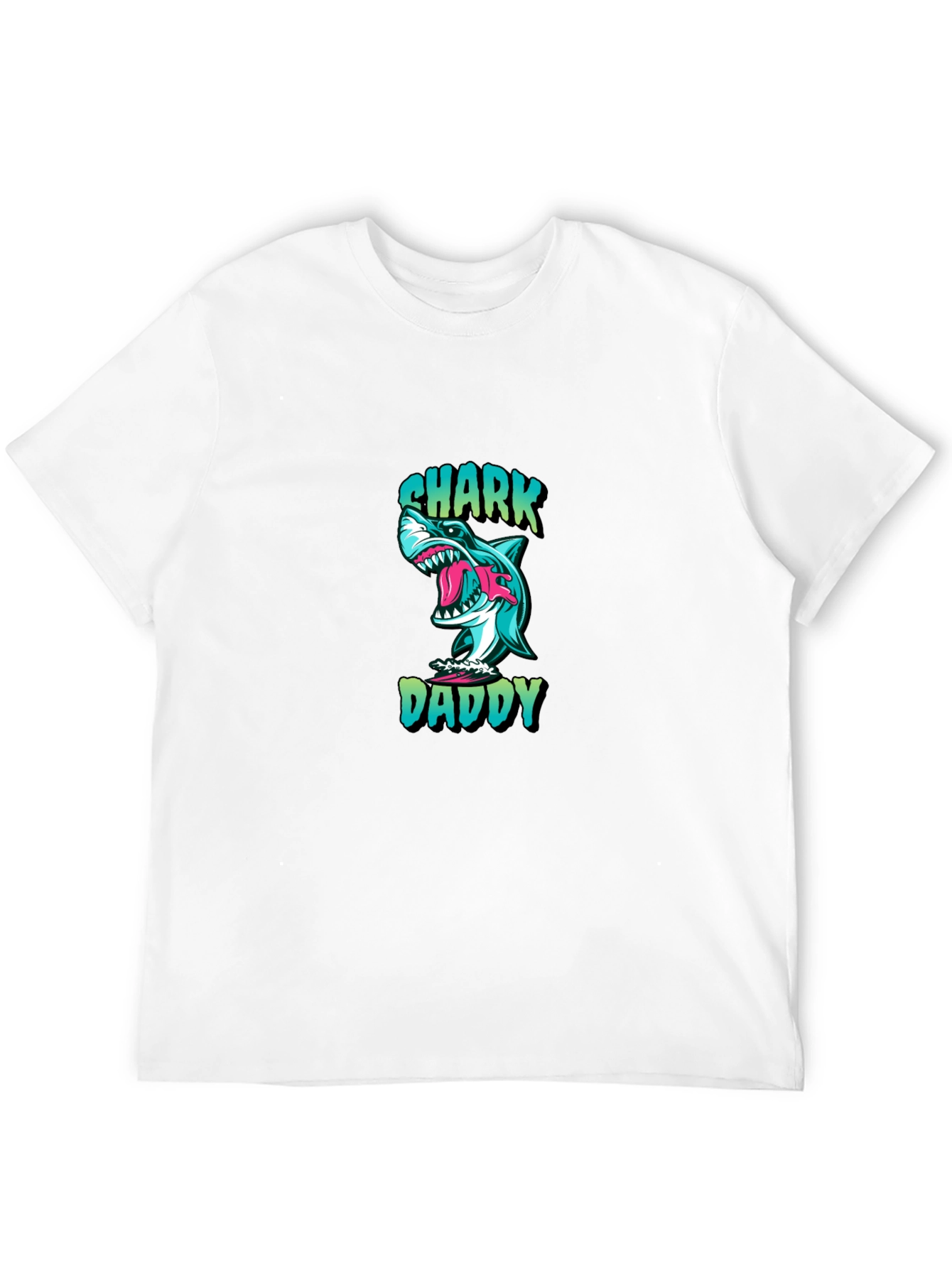 Shark Daddy Graphic Black T-Shirt