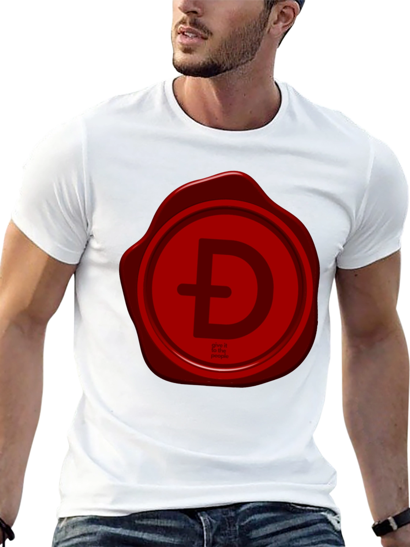 Red Seal Logo Black T-Shirt