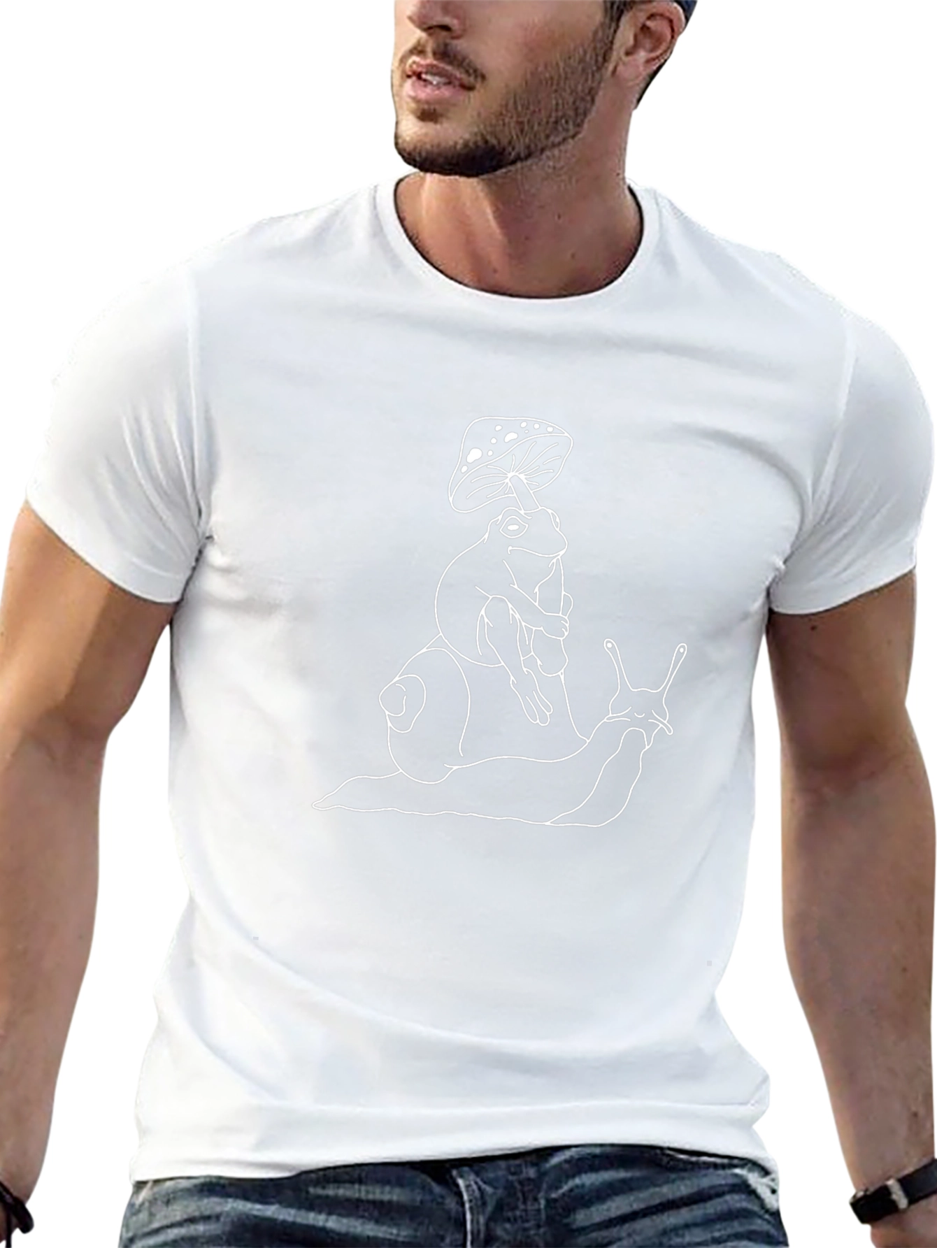 Frog & Snail T-Shirt - Black Graphic Tee