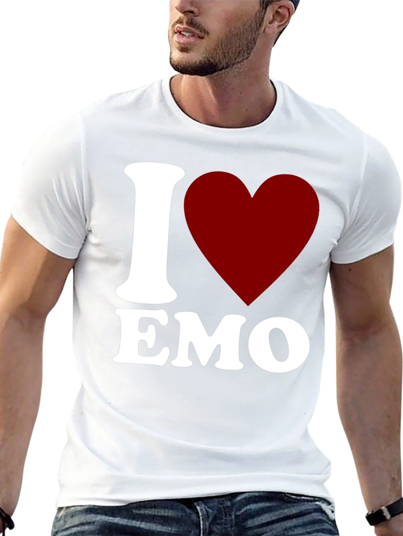 I Heart Emo Tee - Classic Black T-Shirt