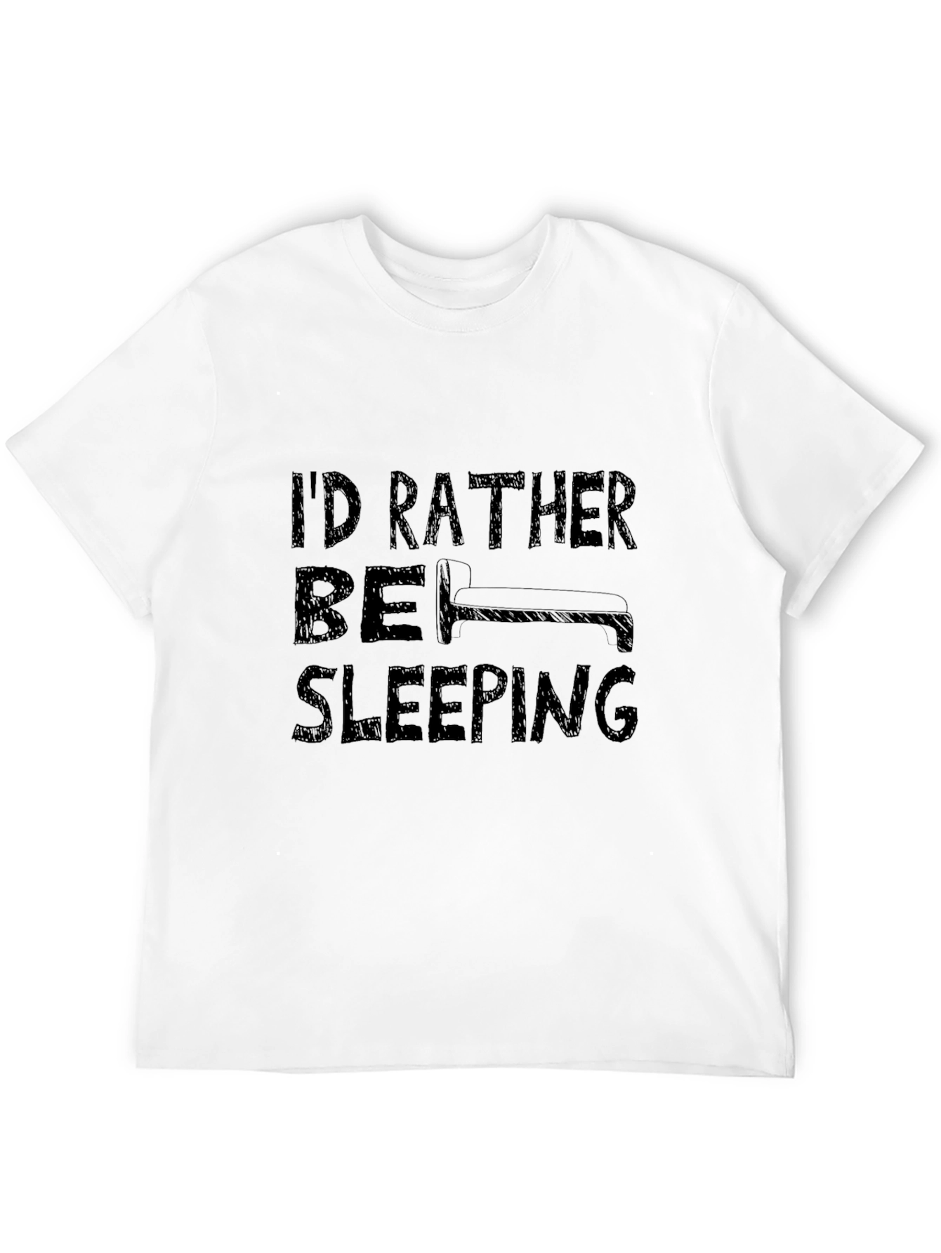 Id Rather Be Sleeping T-Shirt Funny Slogan