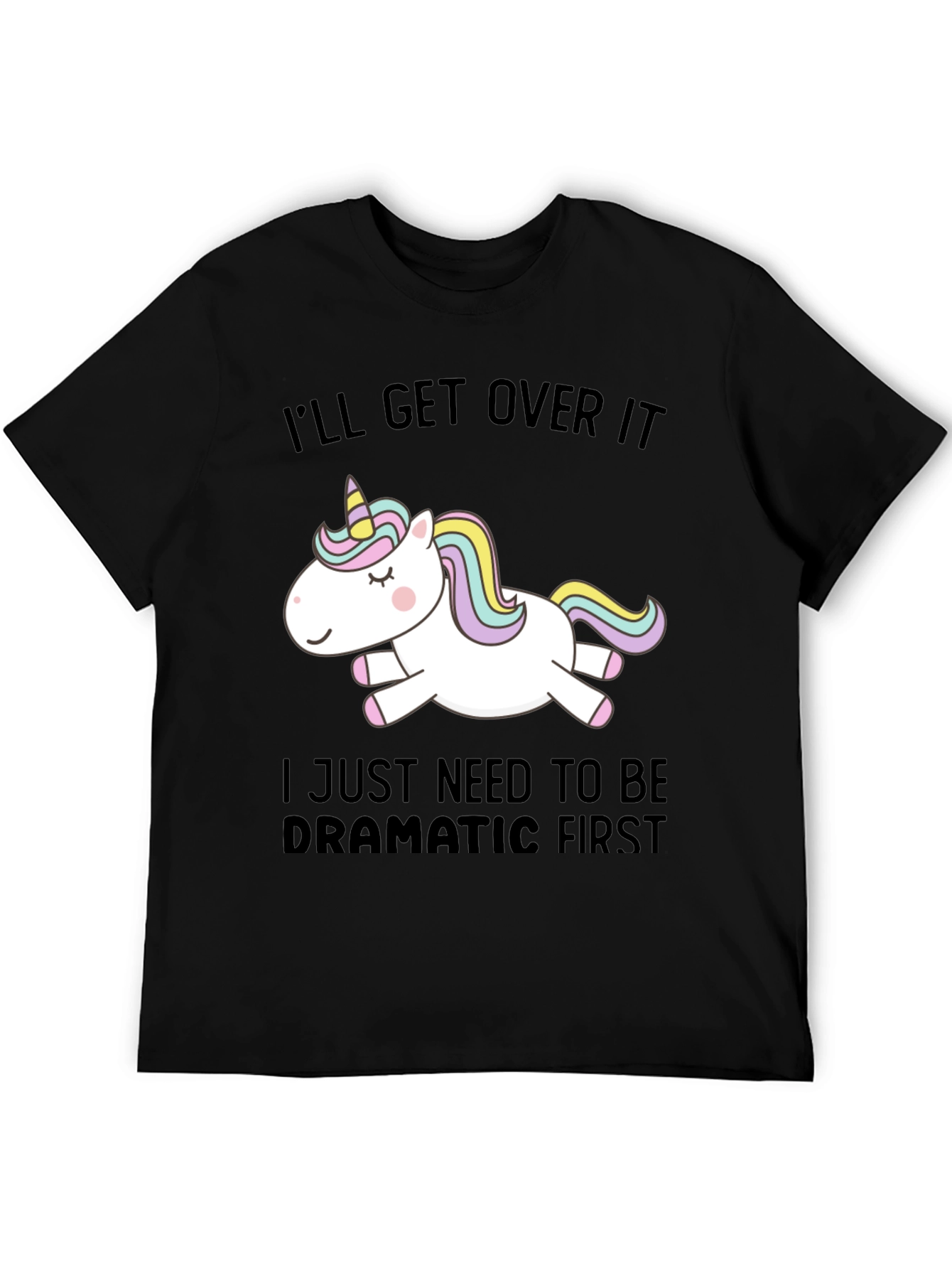 Dramatic Unicorn Graphic Tee