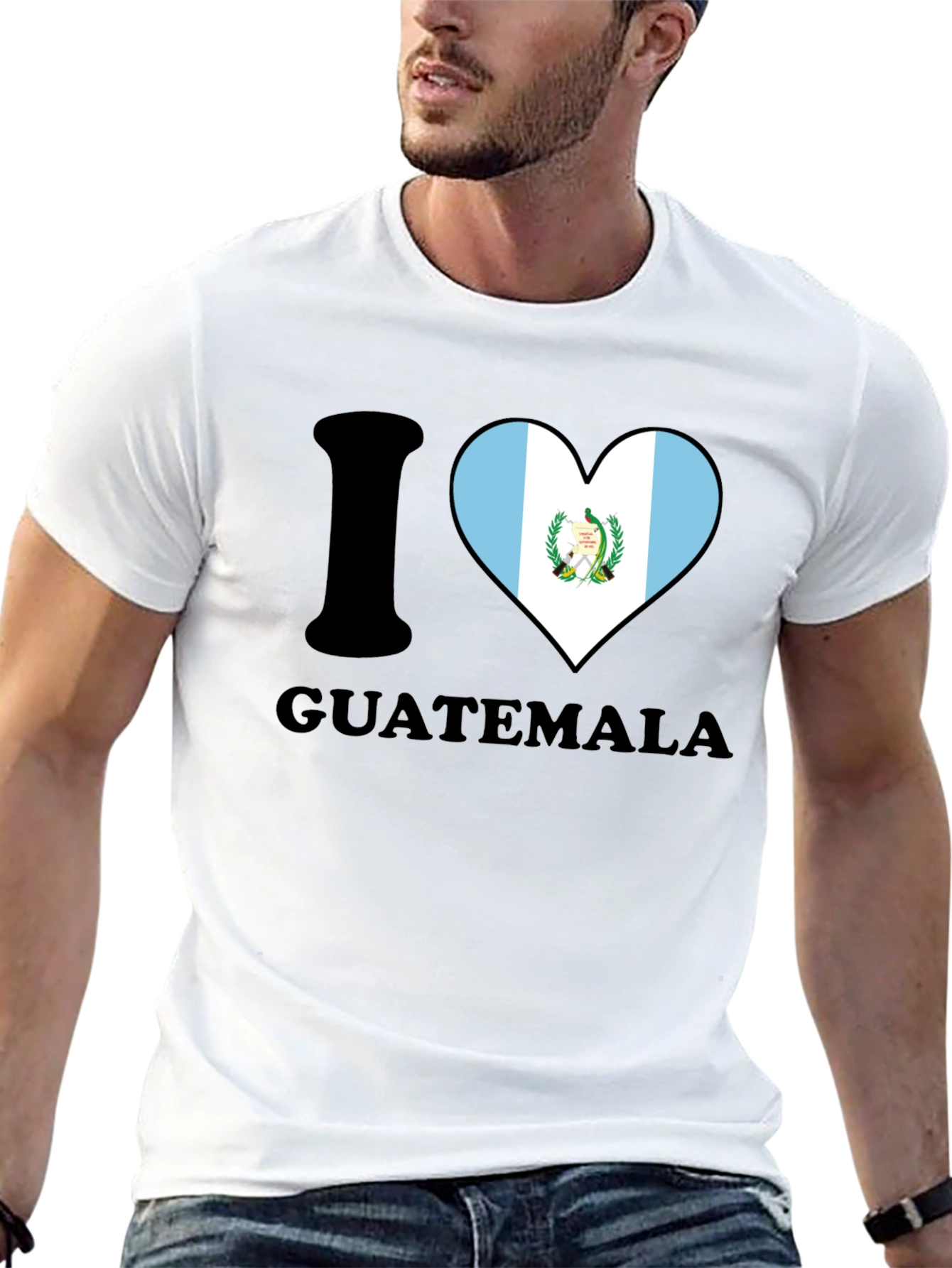 I Heart Guatemala T-Shirt - Mens Black Tee