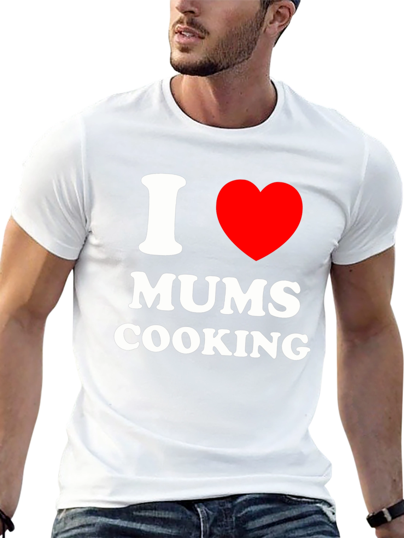 I Love Mums Cooking Black T-Shirt