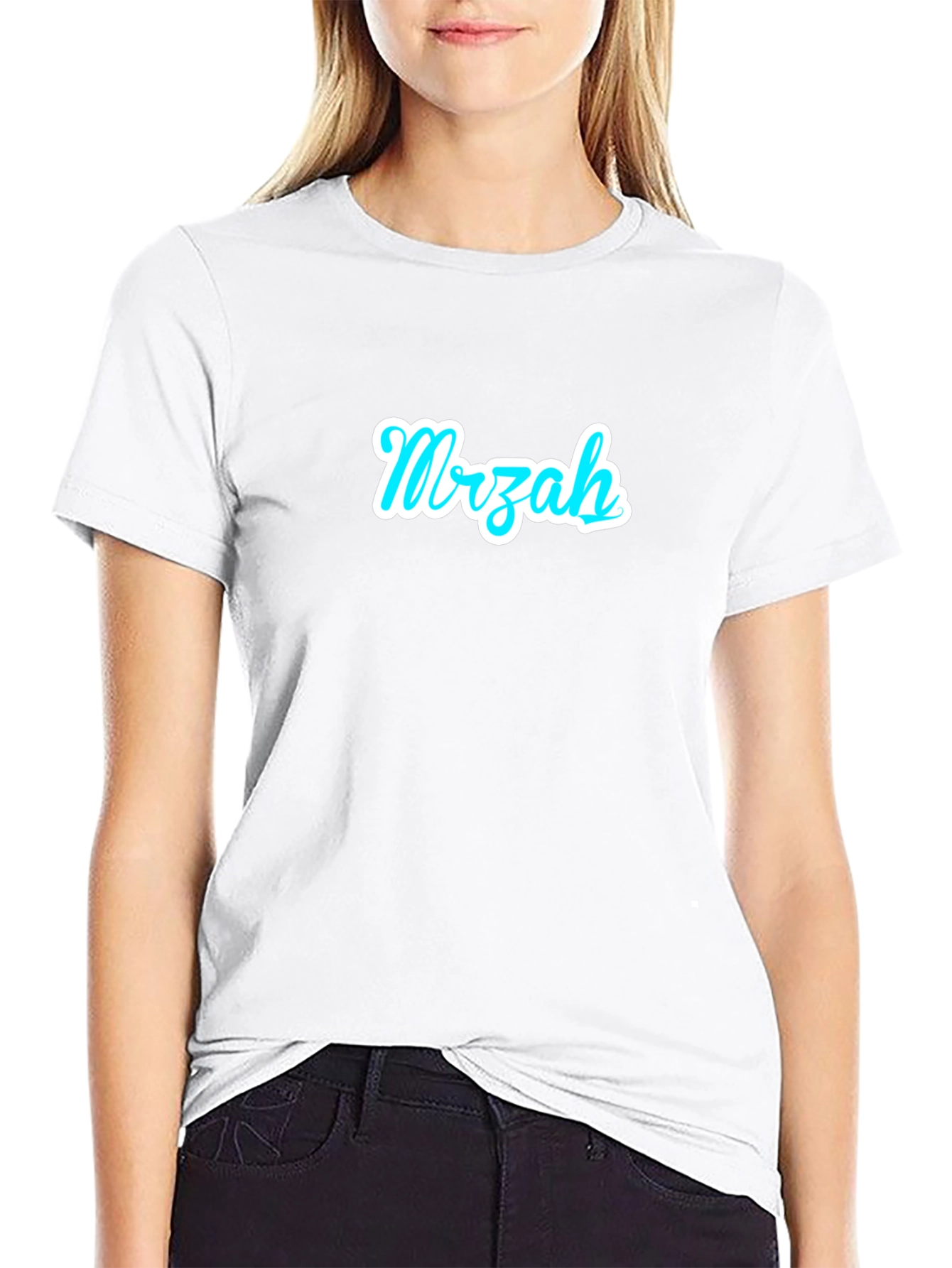 Mrzah Black Cotton Graphic T-Shirt - Casual Wear