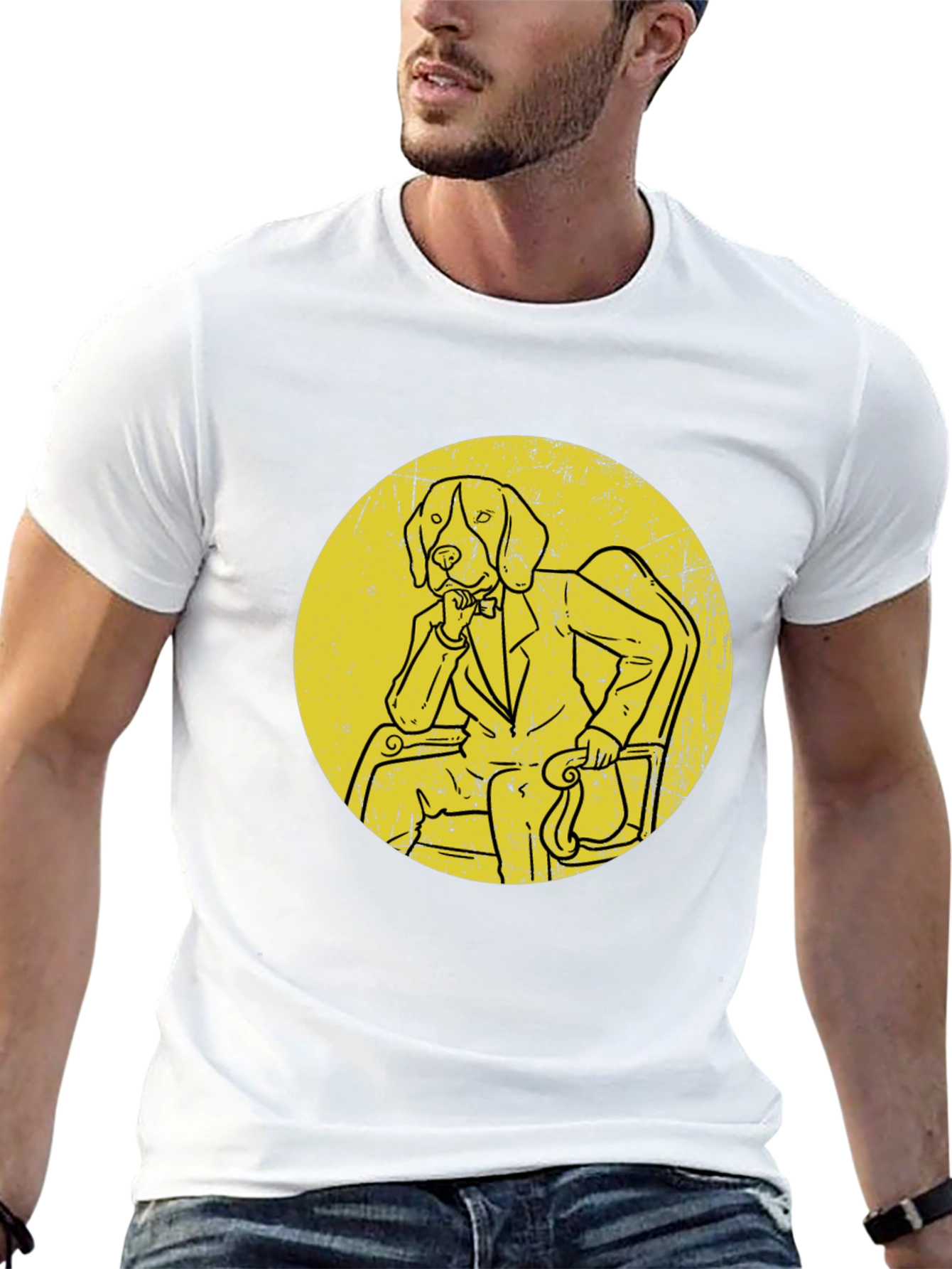 Philosopher Dog T-Shirt Novelty Graphic Tee
