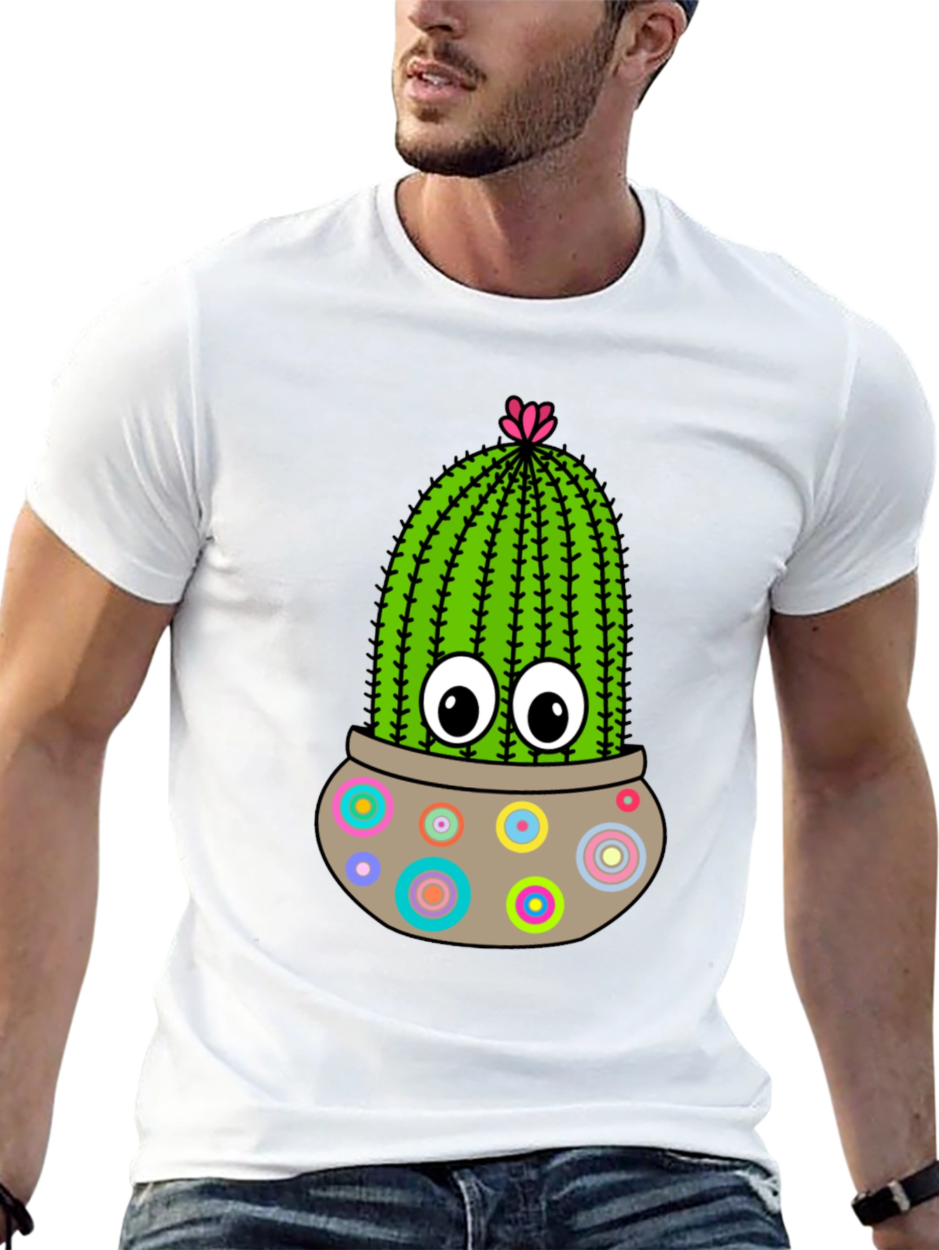 Fun Cactus T-Shirt: Cute Cartoon Plant
