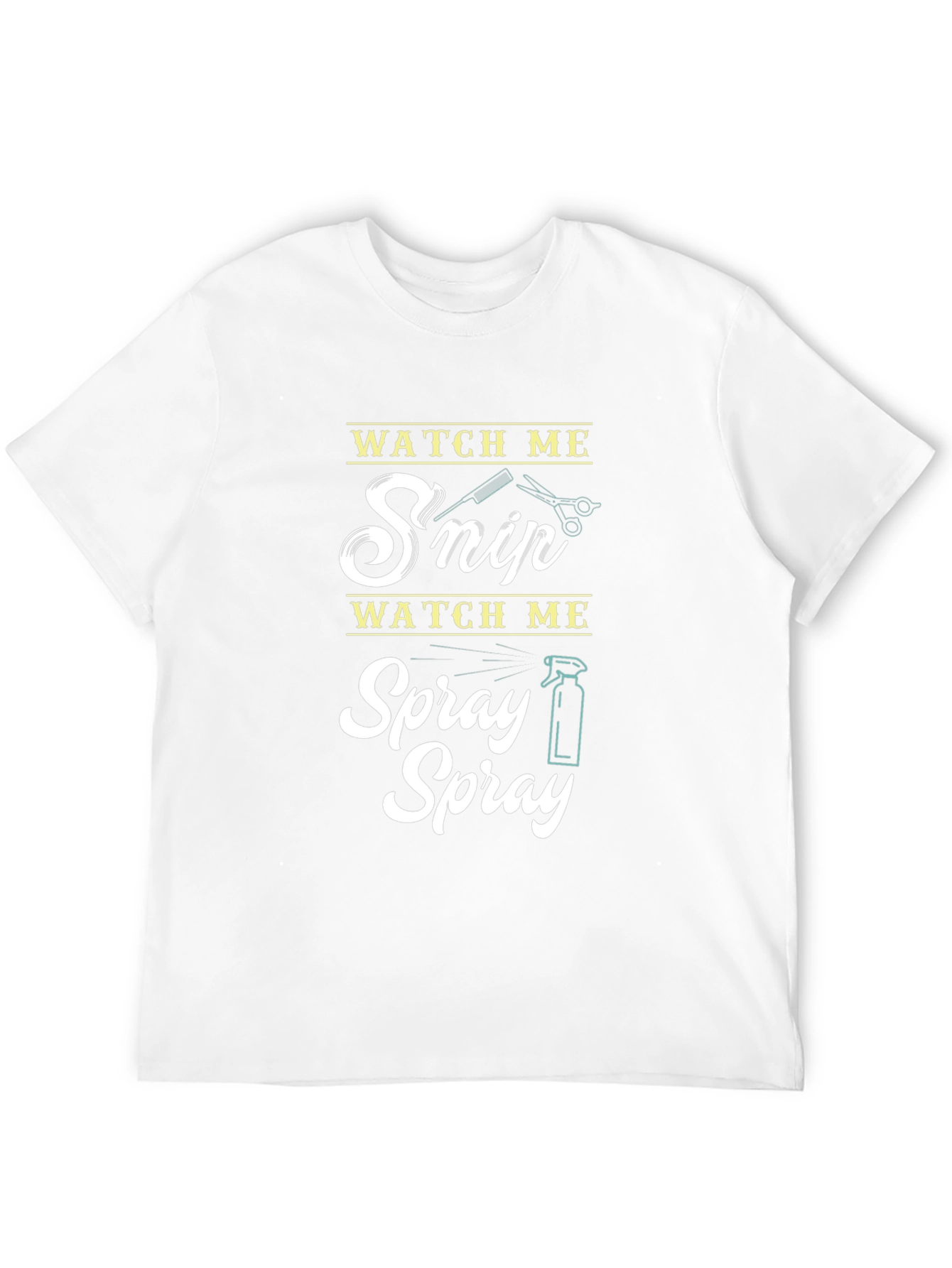 Watch Me Snip & Spray Black Graphic Tee