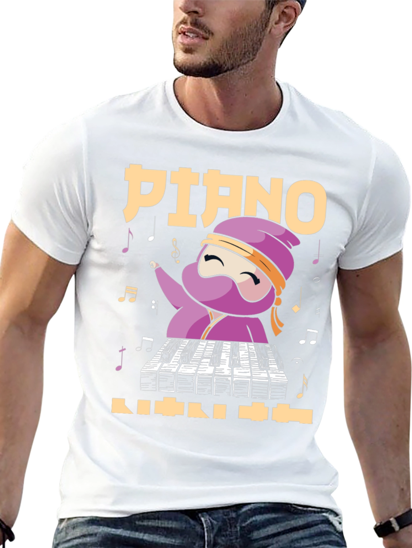 Piano Ninja T-Shirt - Music Lover Tee