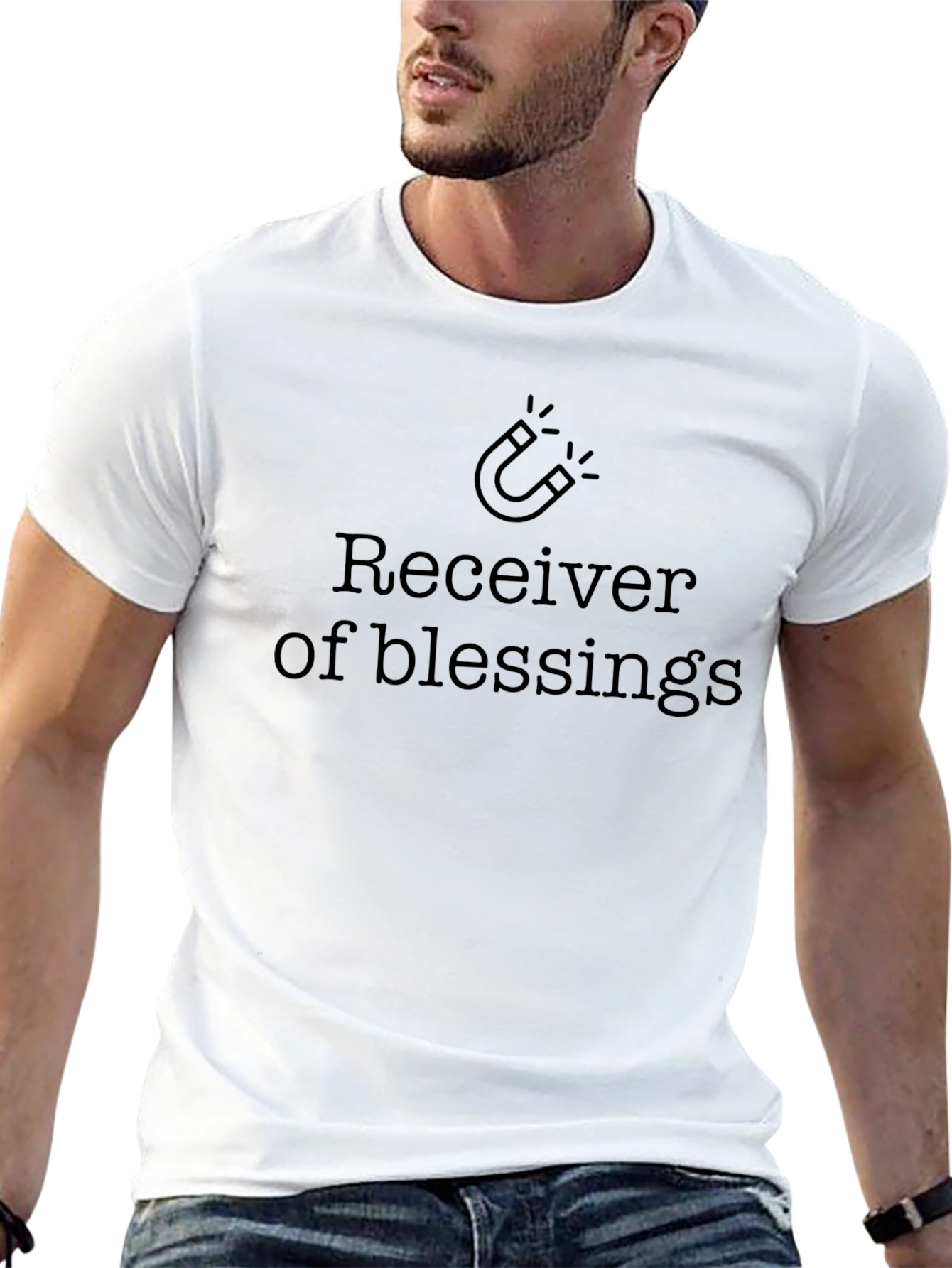 Receiver of Blessings Black T-Shirt