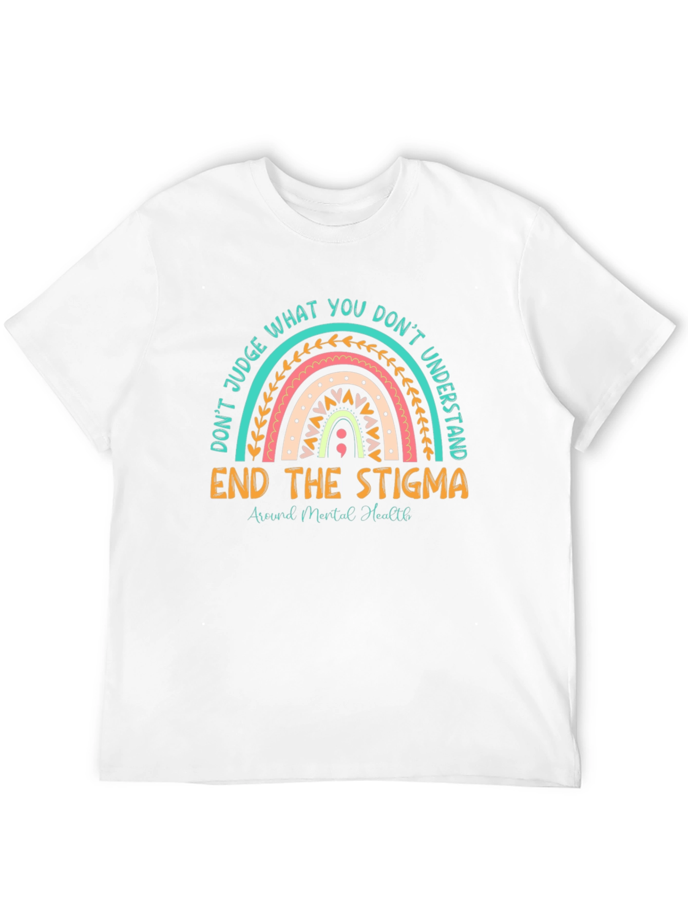 End the Stigma Mental Health Graphic T-Shirt