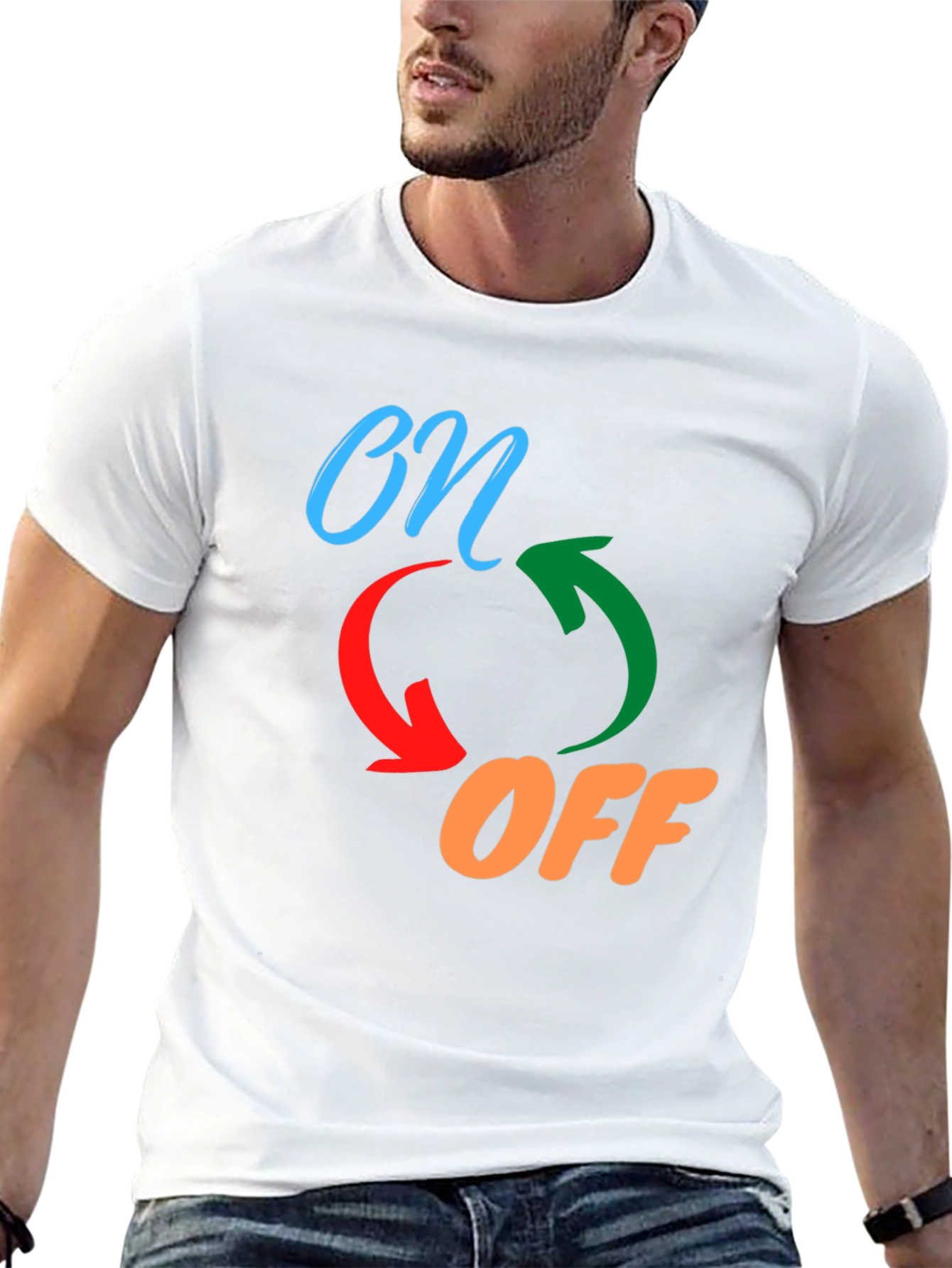 On/Off Graphic Print Tee