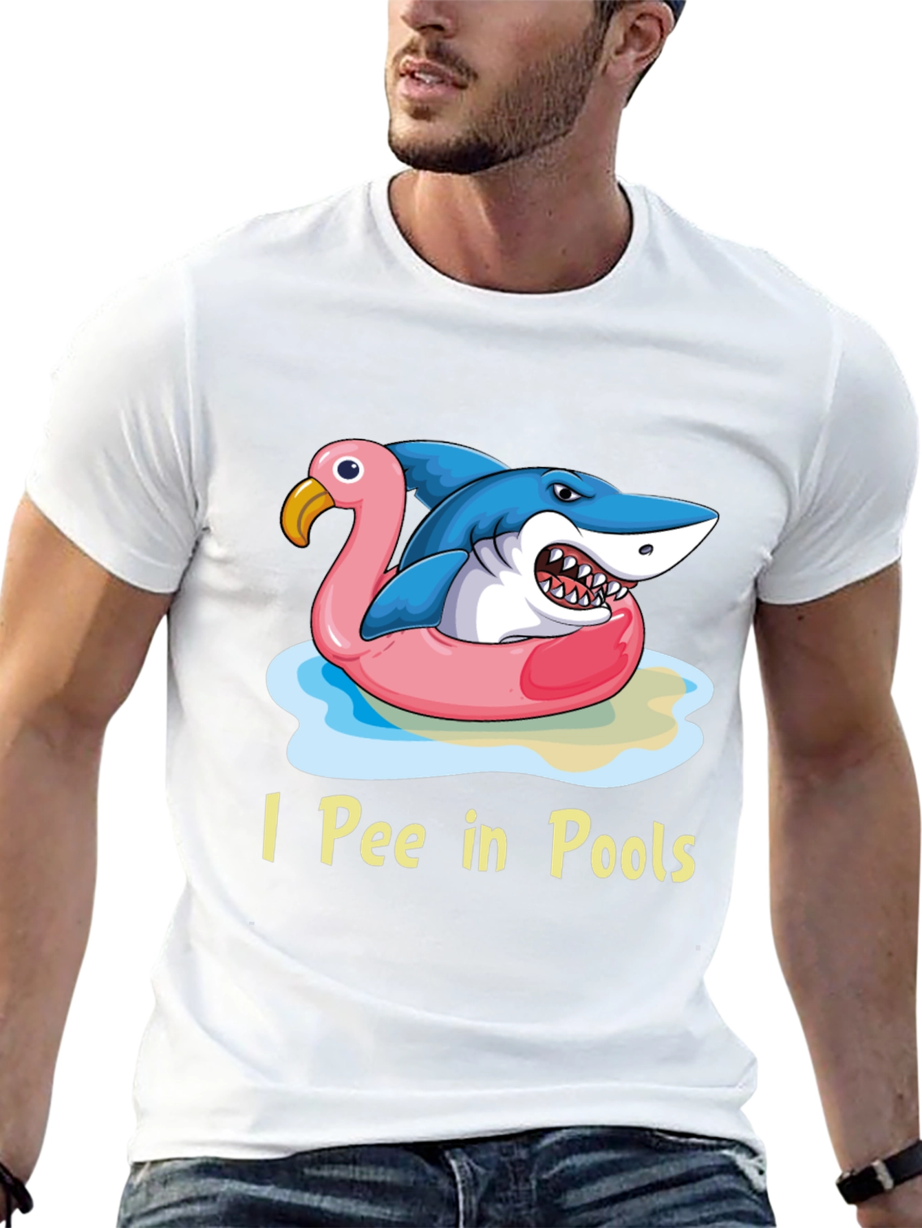 I Pee in Pools Shark T-Shirt