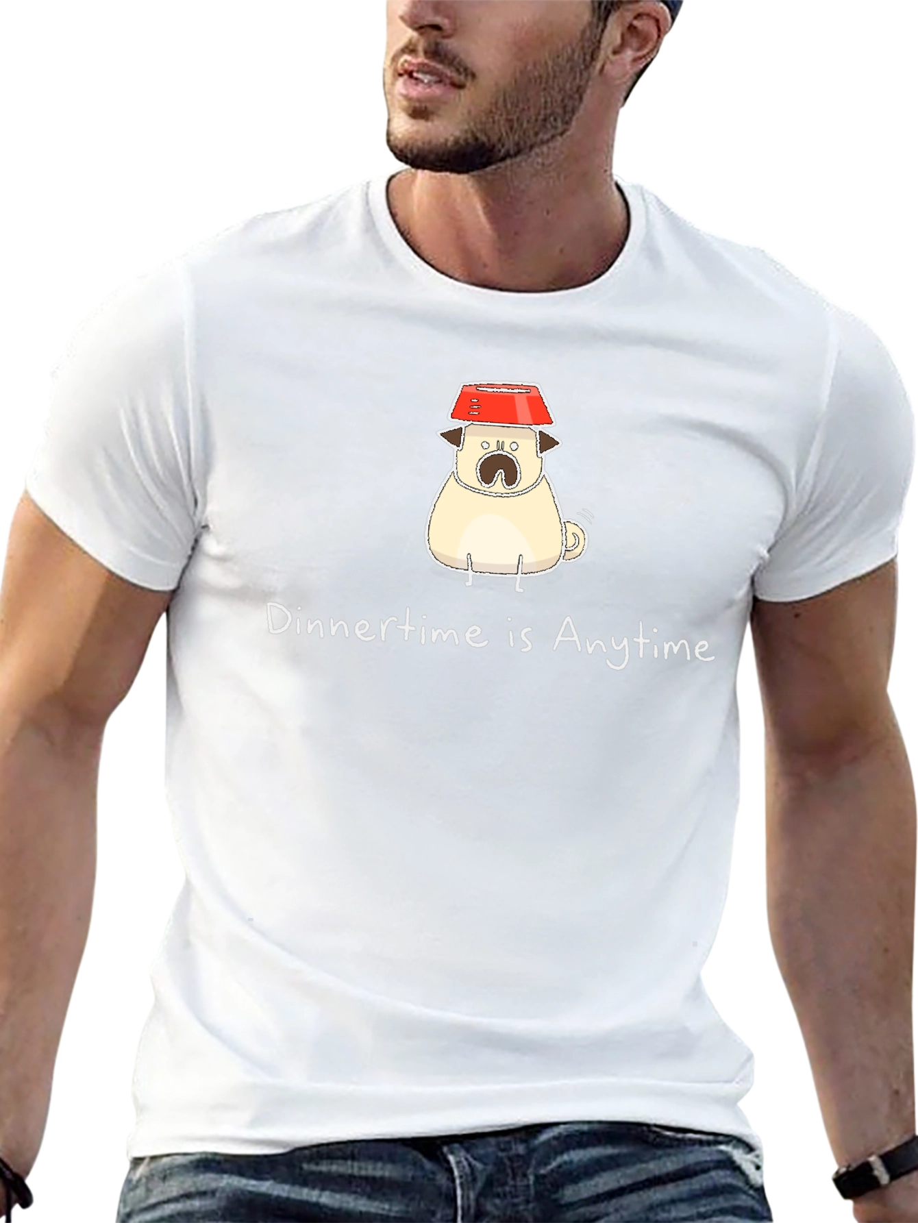 Dinner Time Pug T-Shirt - Anytime is Dinner Time!