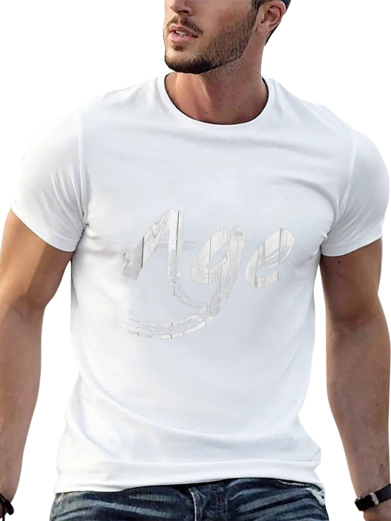 Age Graphic Print Black T-Shirt