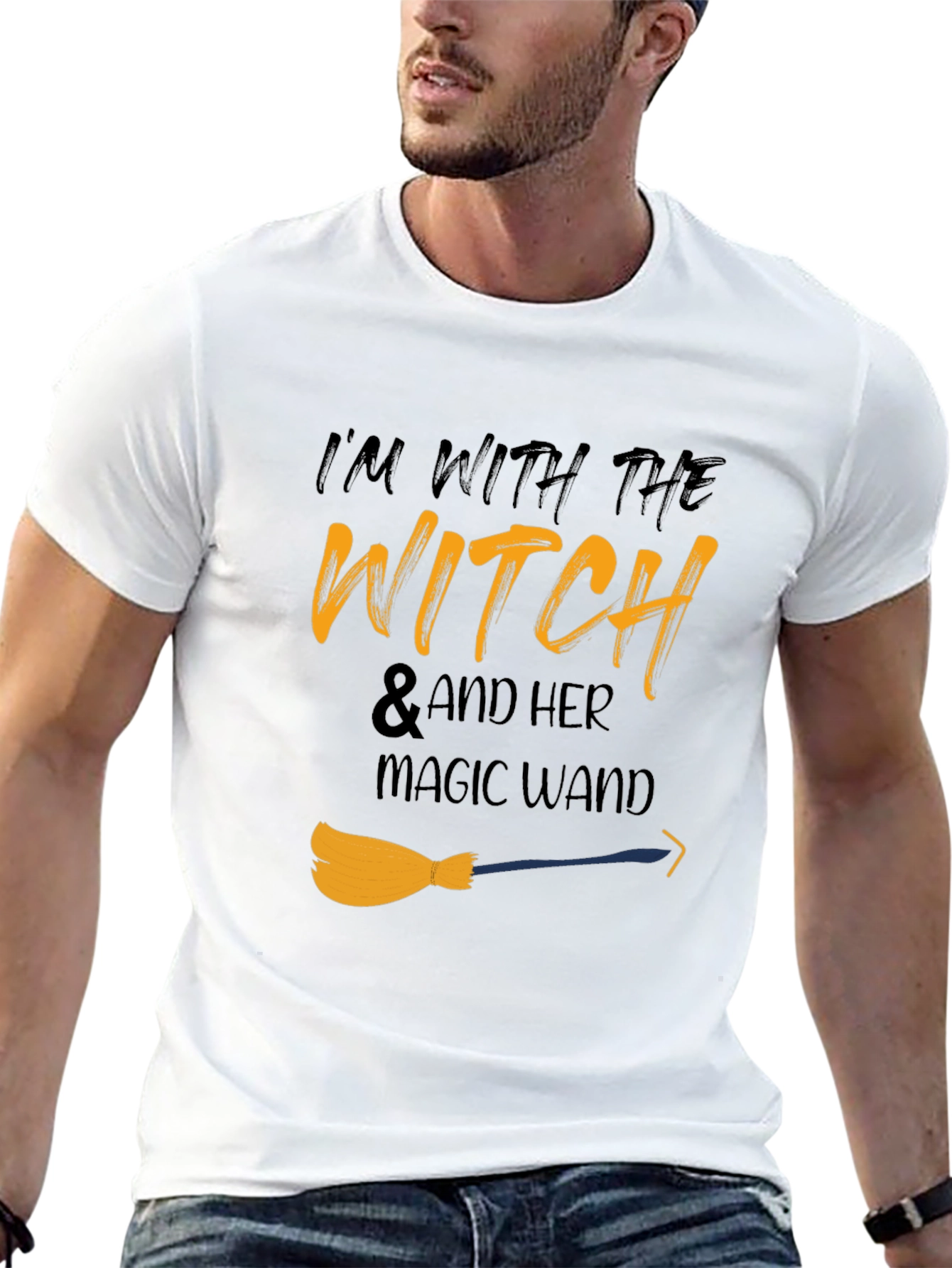 Im With The Witch Halloween T-Shirt