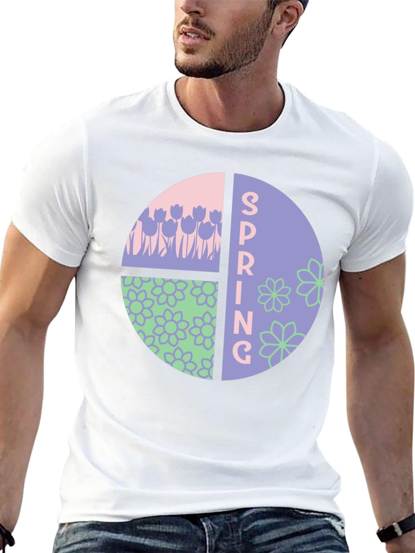 Spring Floral Graphic T-Shirt