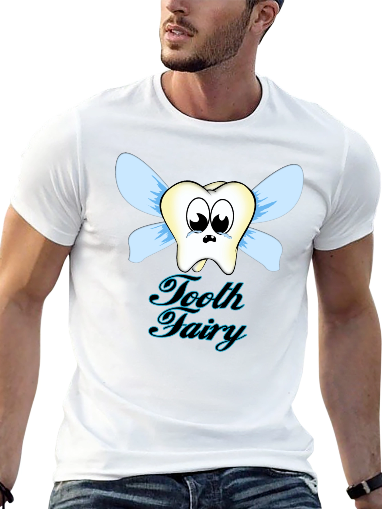 Tooth Fairy Graphic Tee - Whimsical Cartoon Dental T-Shirt