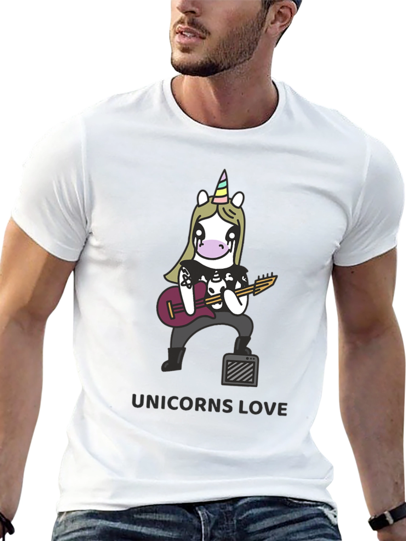 Unicorns Love Black T-Shirt