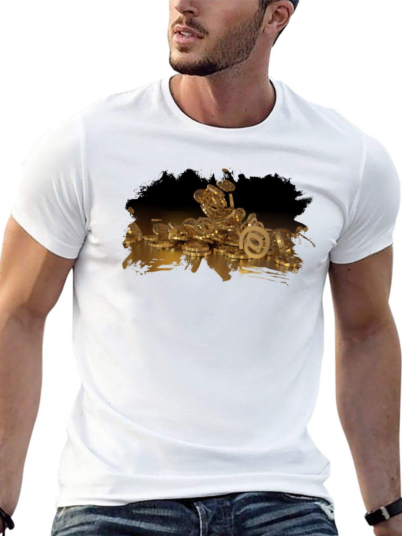Email Coins Graphic T-Shirt