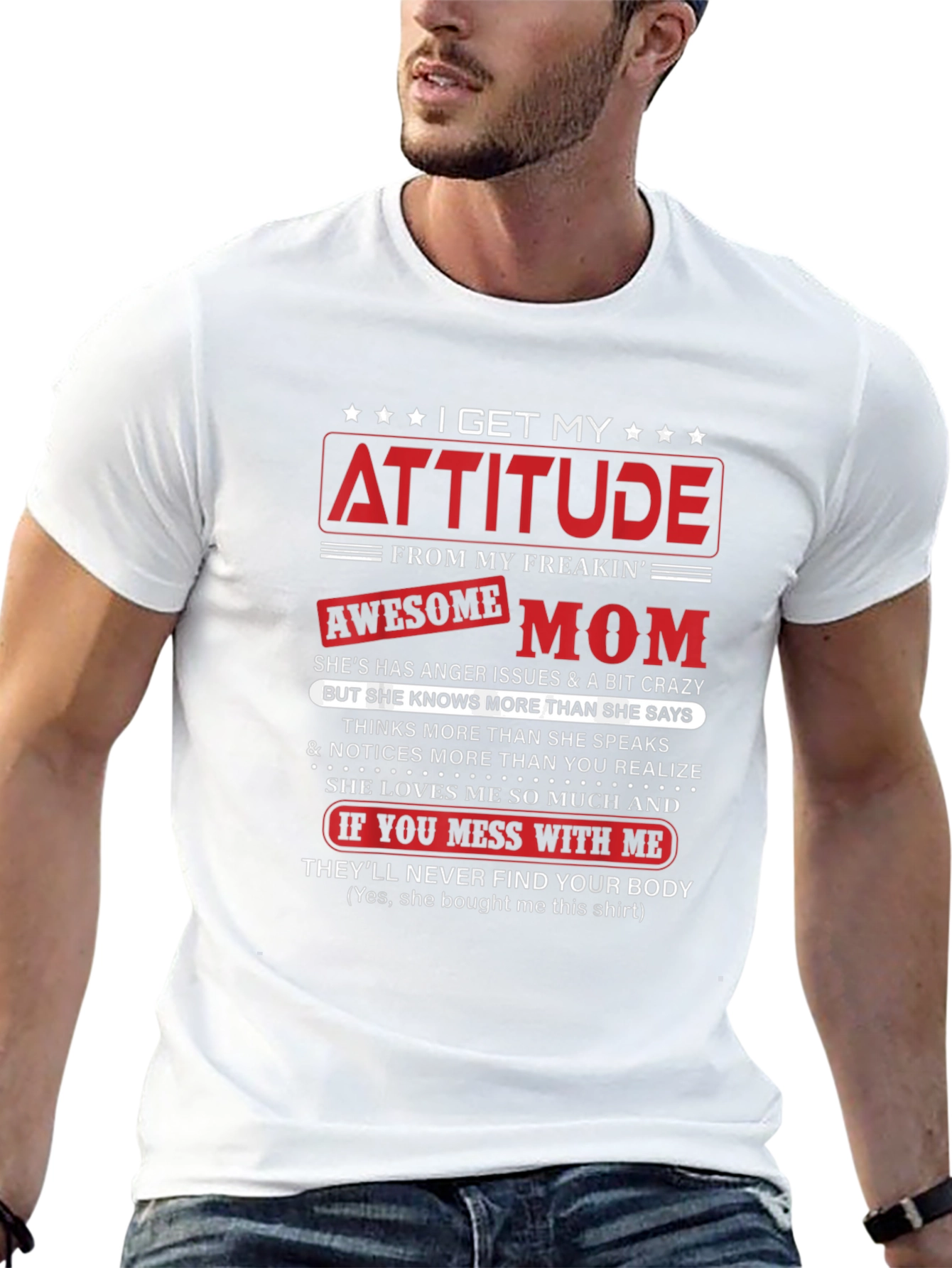 Attitude from Awesome Mom T-Shirt
