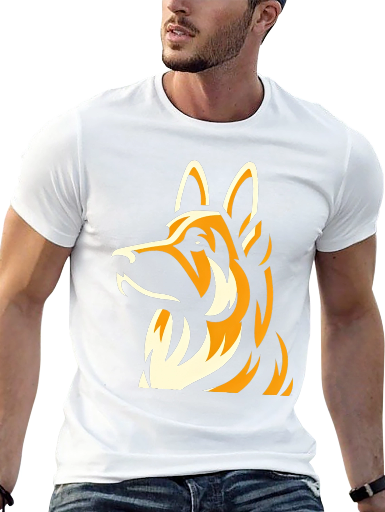 German Shepherd Graphic T-Shirt - Classic Black Tee