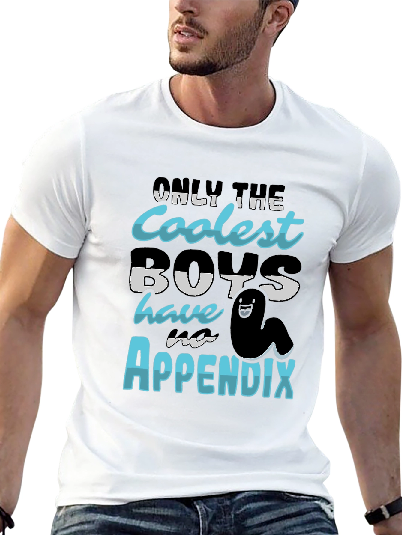 Coolest Boys Have an Appendix Funny T-Shirt