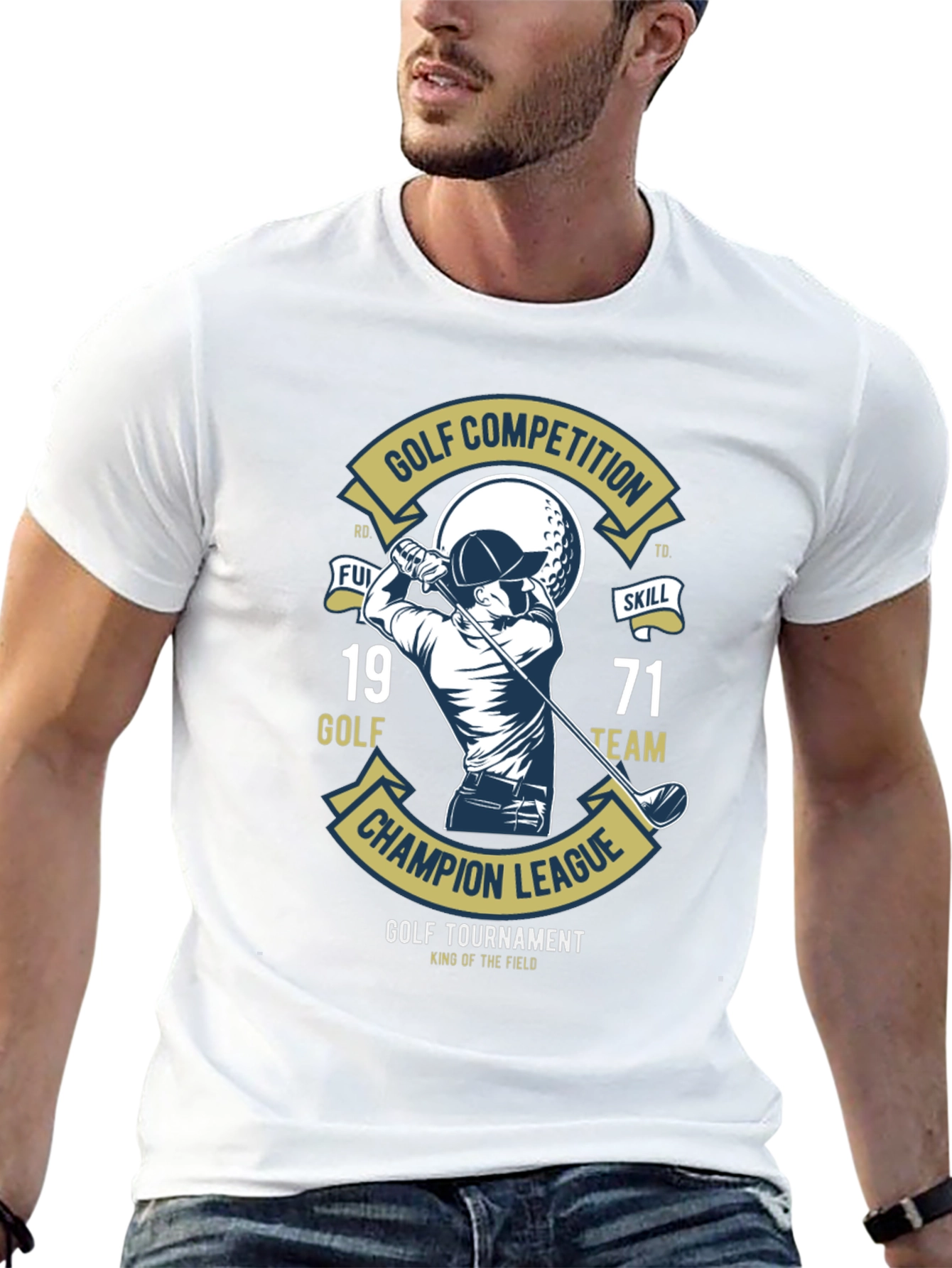 Golf Competition T-Shirt: Champion League Tournament Tee