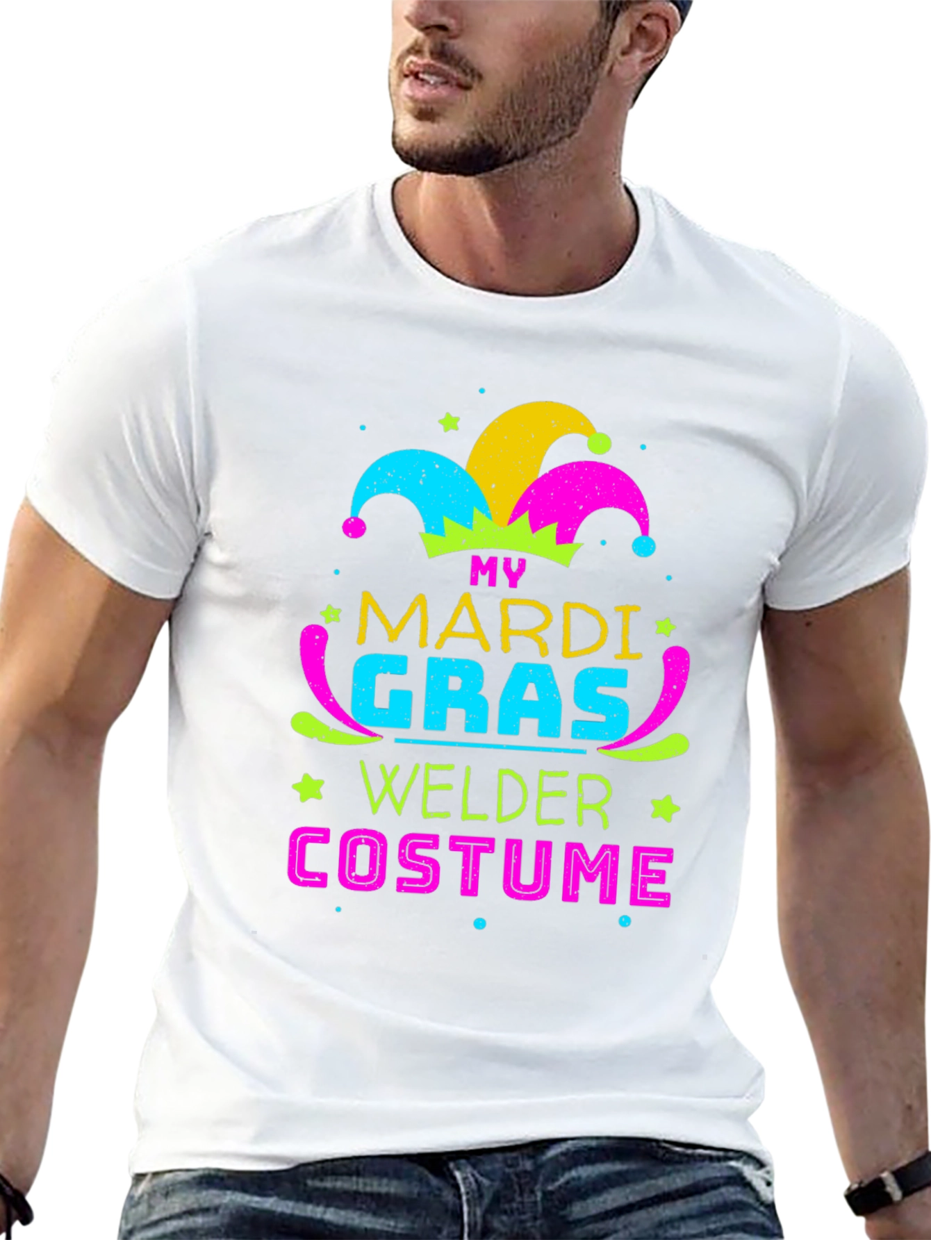 Mardi Gras Welder Costume T-Shirt