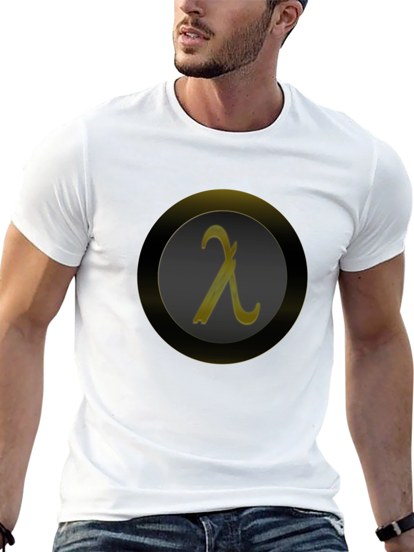 Lambda Symbol Graphic Tee - Modern Geek Chic