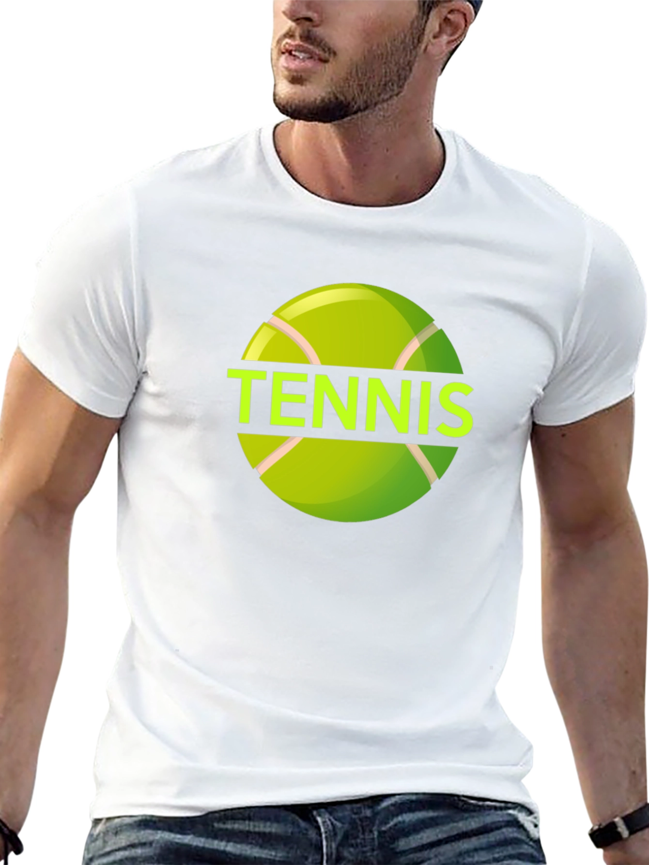Tennis Ball Graphic Tee - Sporty & Stylish
