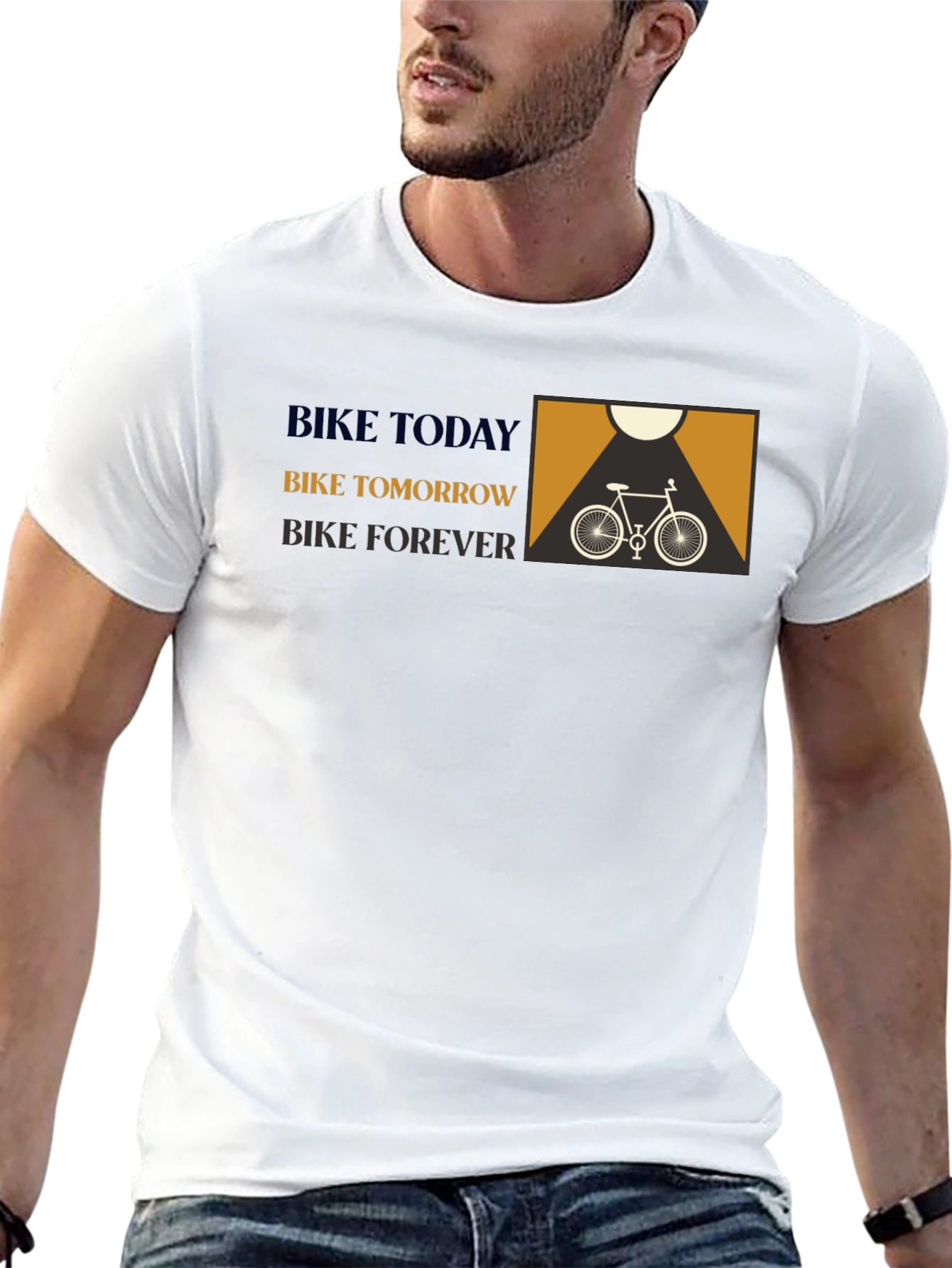 Bike Today Tomorrow Forever Graphic Tee