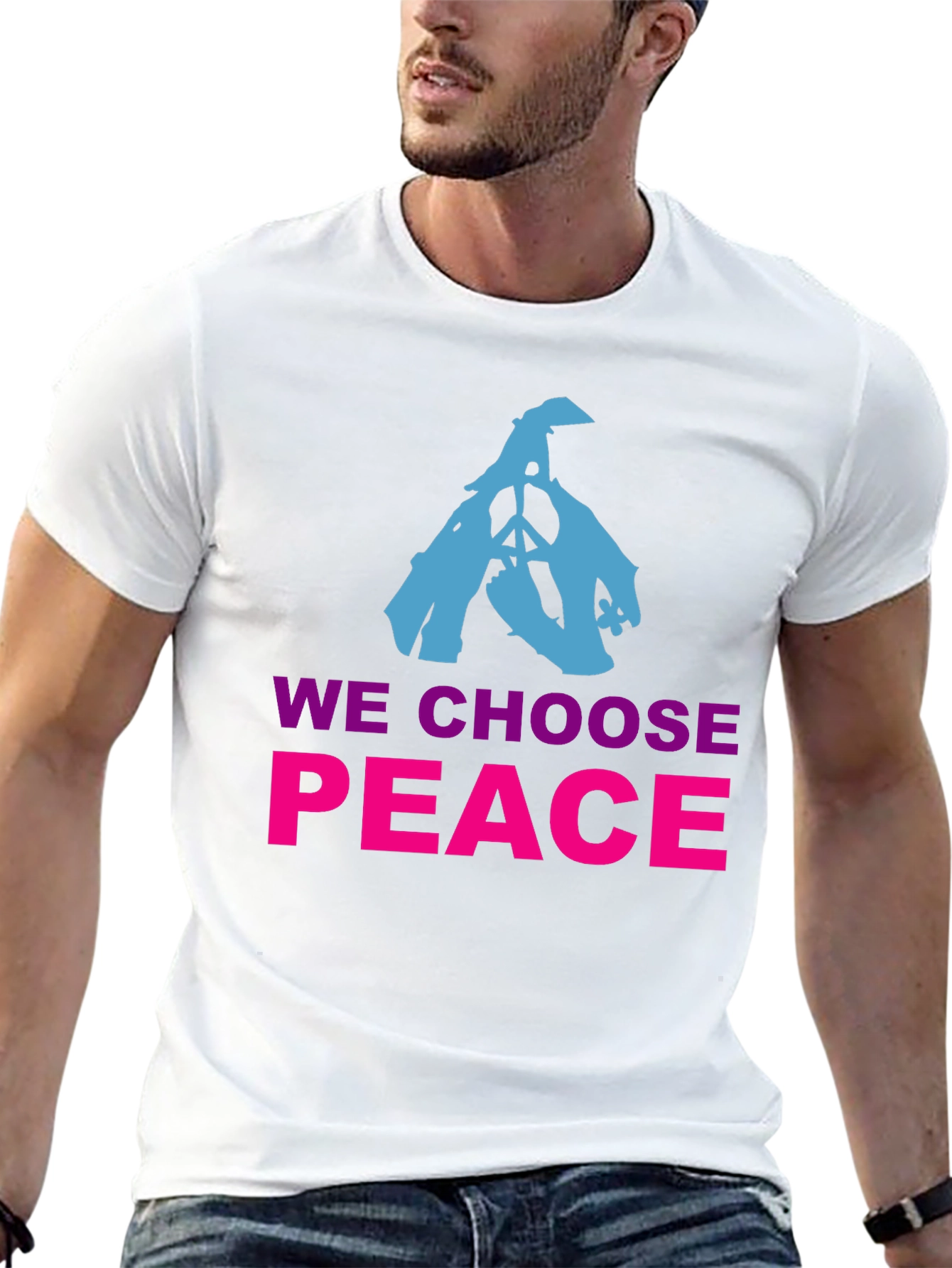 We Choose Peace Graphic Tee - Black