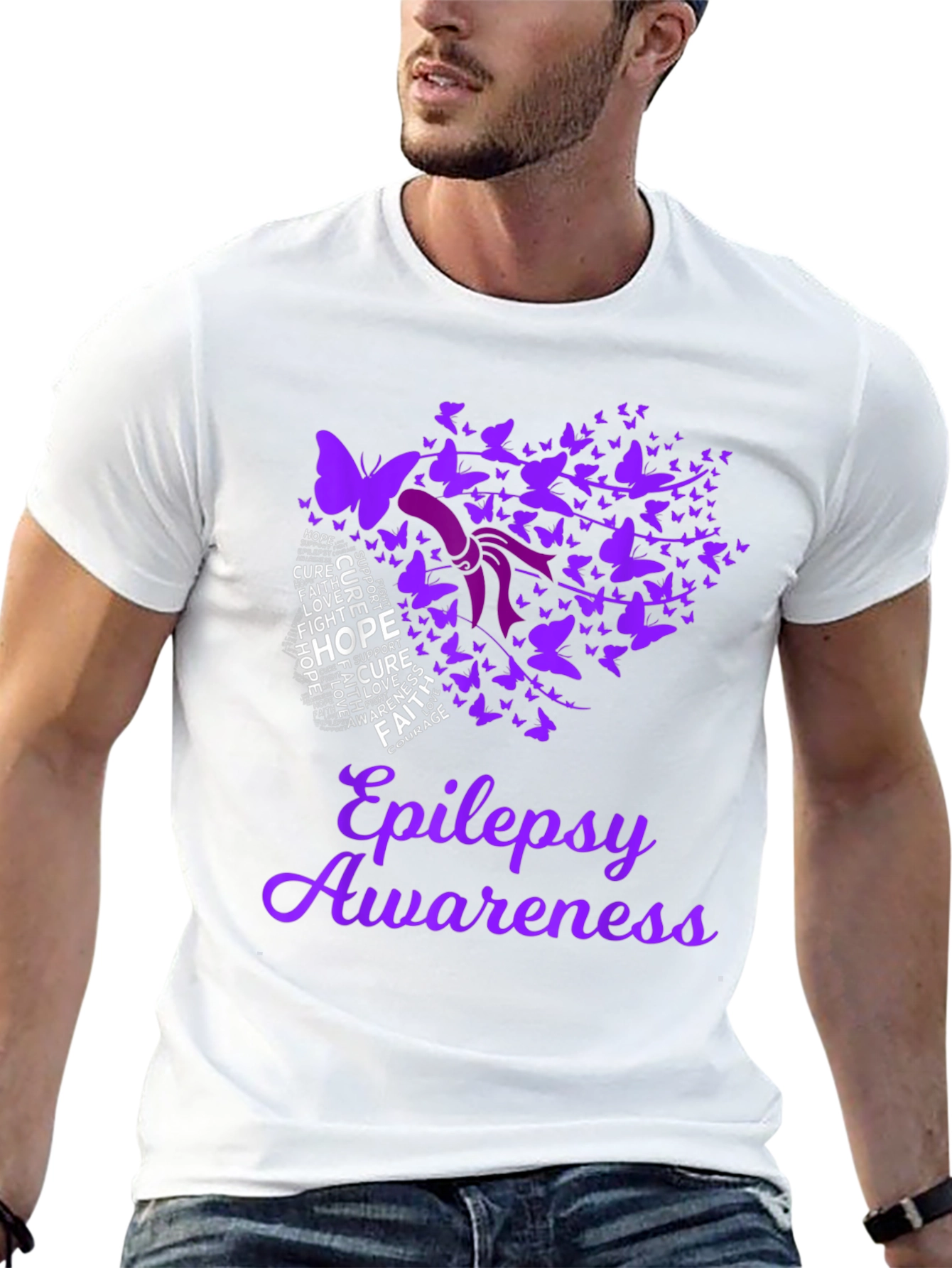 Epilepsy Awareness Butterfly T-Shirt