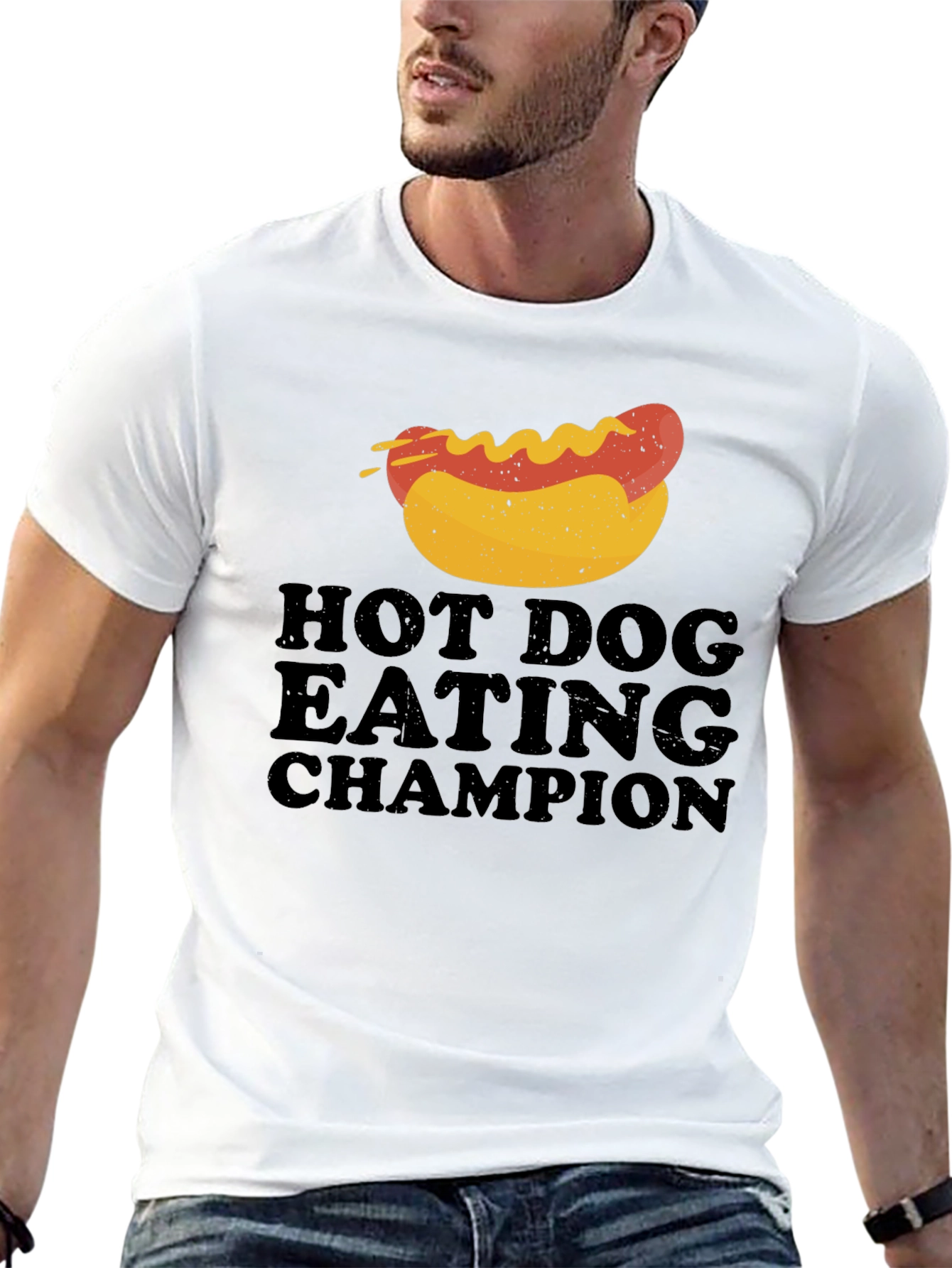 Hot Dog Eating Champion Graphic Tee