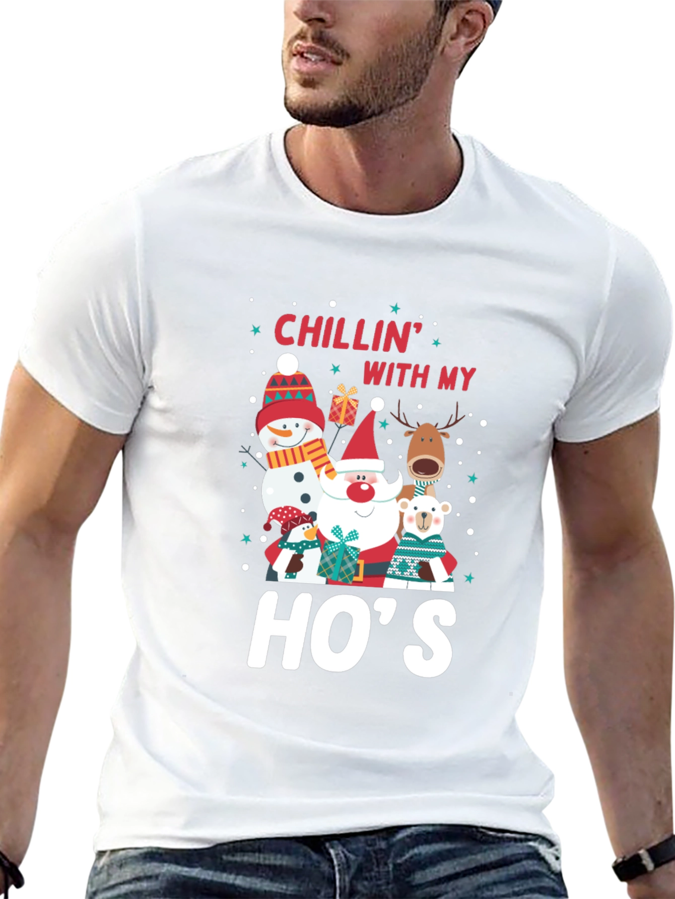 Chillin with My Hos Christmas T-Shirt