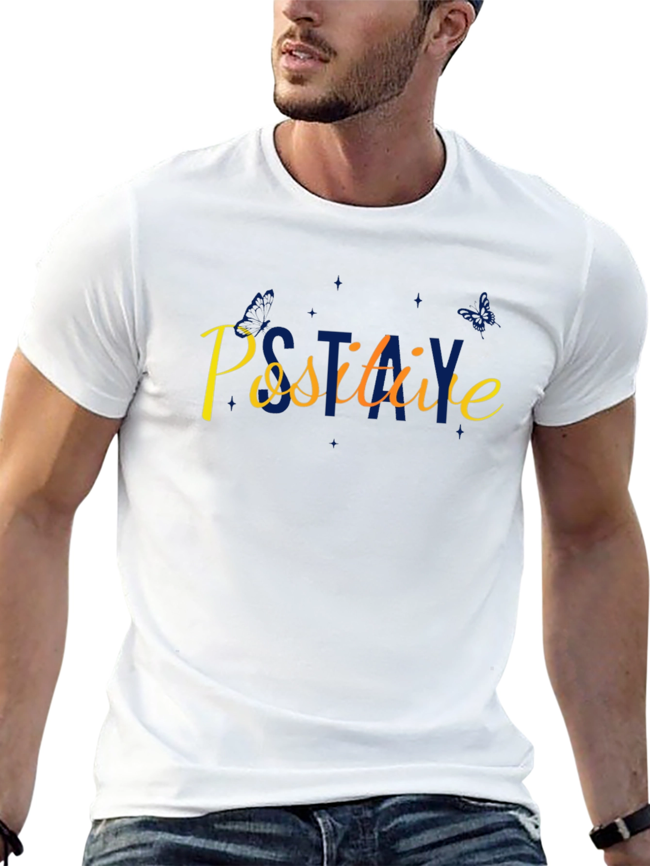 Stay Positive Black T-Shirt