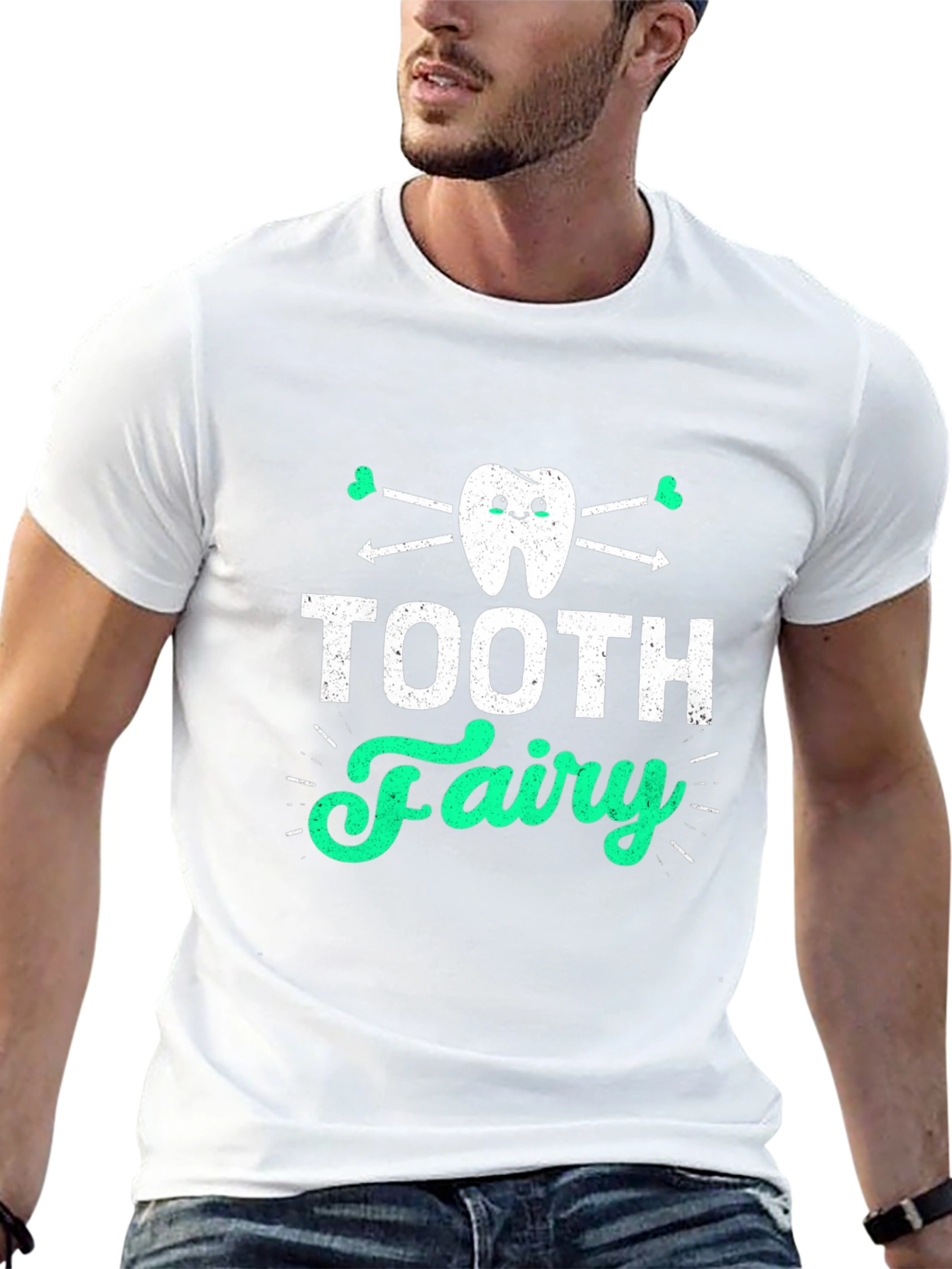 Tooth Fairy Graphic Tee - Black Cotton T-Shirt