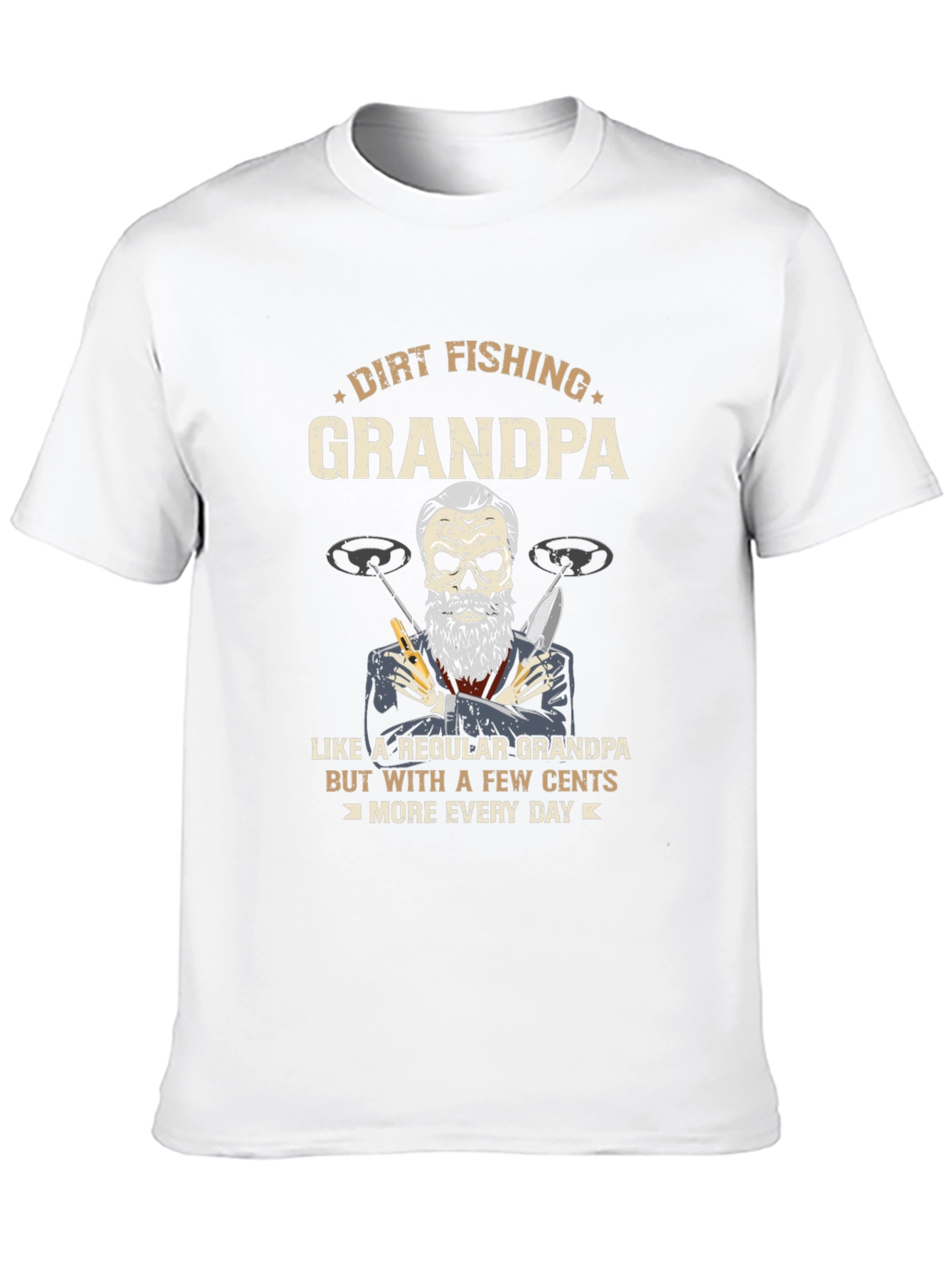 Dirt Fishing Grandpa T-Shirt