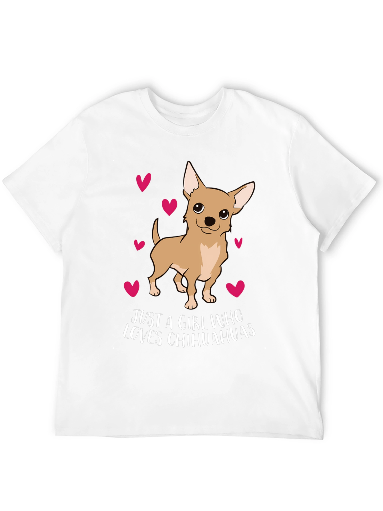 Chihuahua Lover T-Shirt Cute Dog Hearts