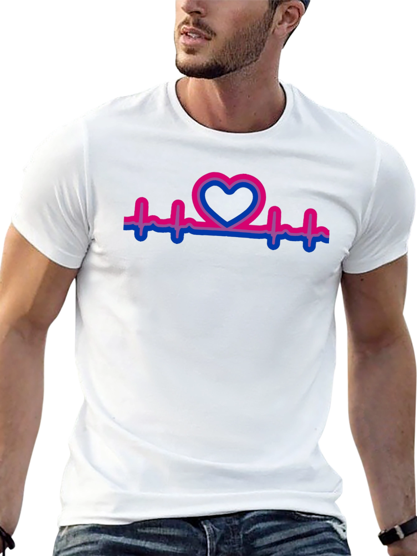 Bi Heartbeat Pride T-Shirt