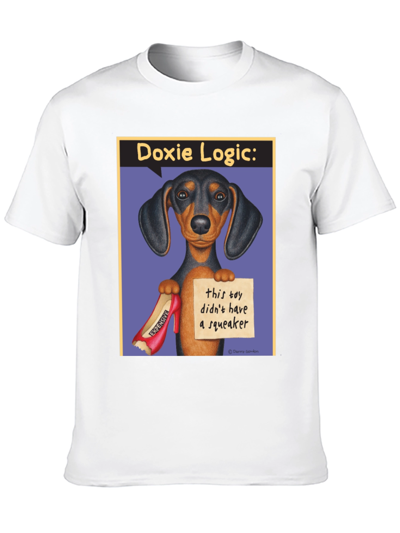 Dachshund Logic T-Shirt: No Squeaker Funny Dog Tee