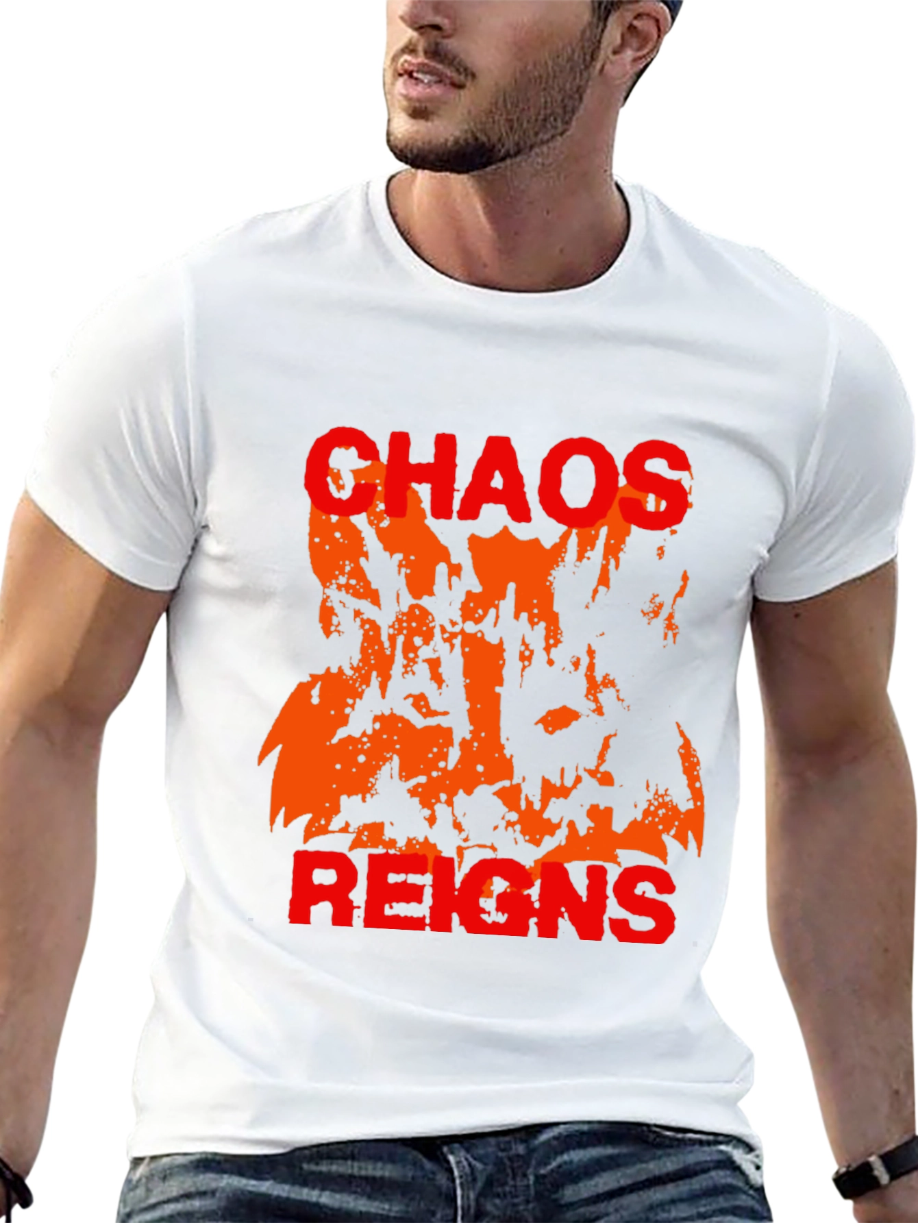 Chaos Reigns Graphic T-Shirt - Black
