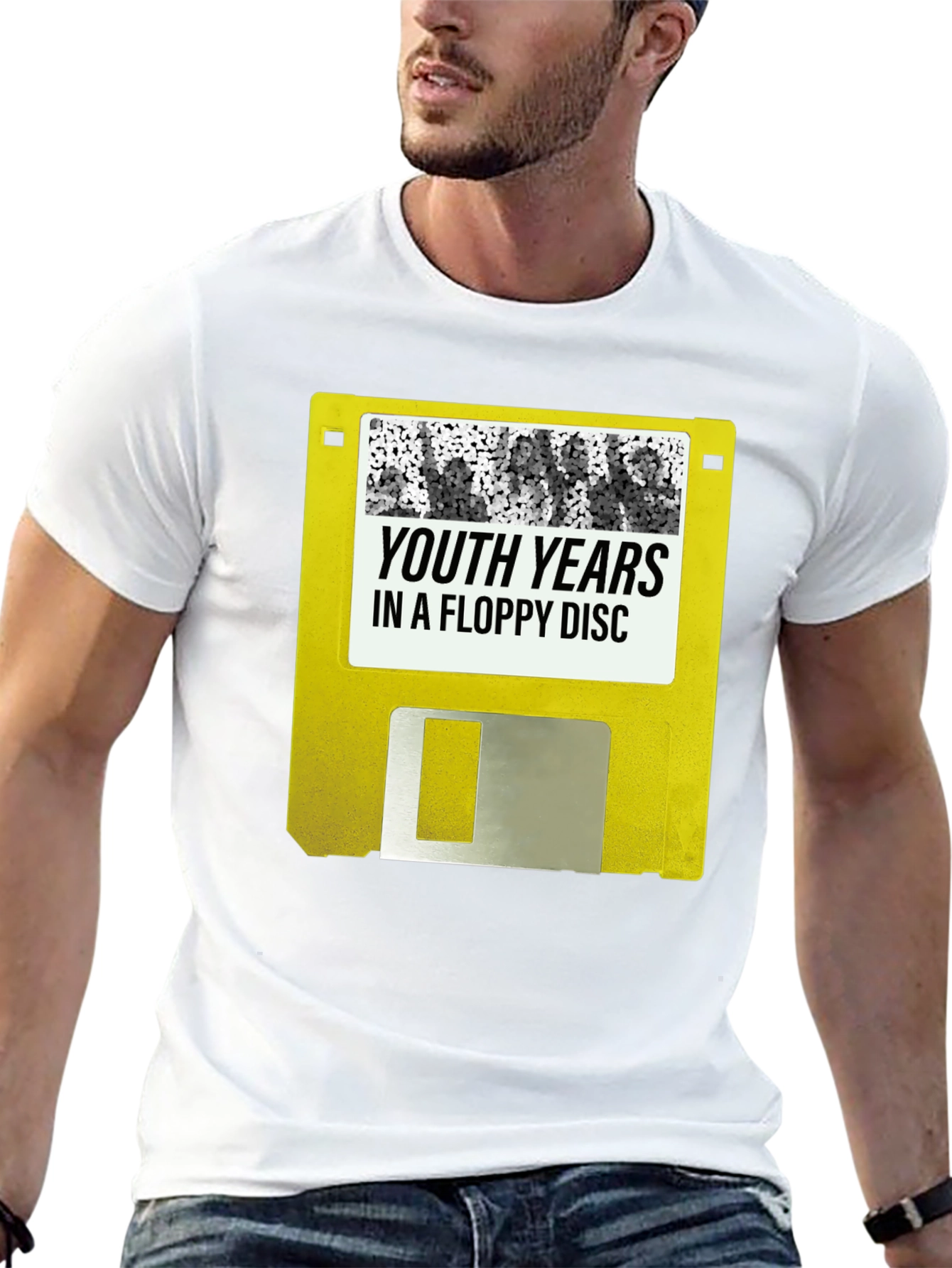 Retro Youth Years Floppy Disc Graphic Tee