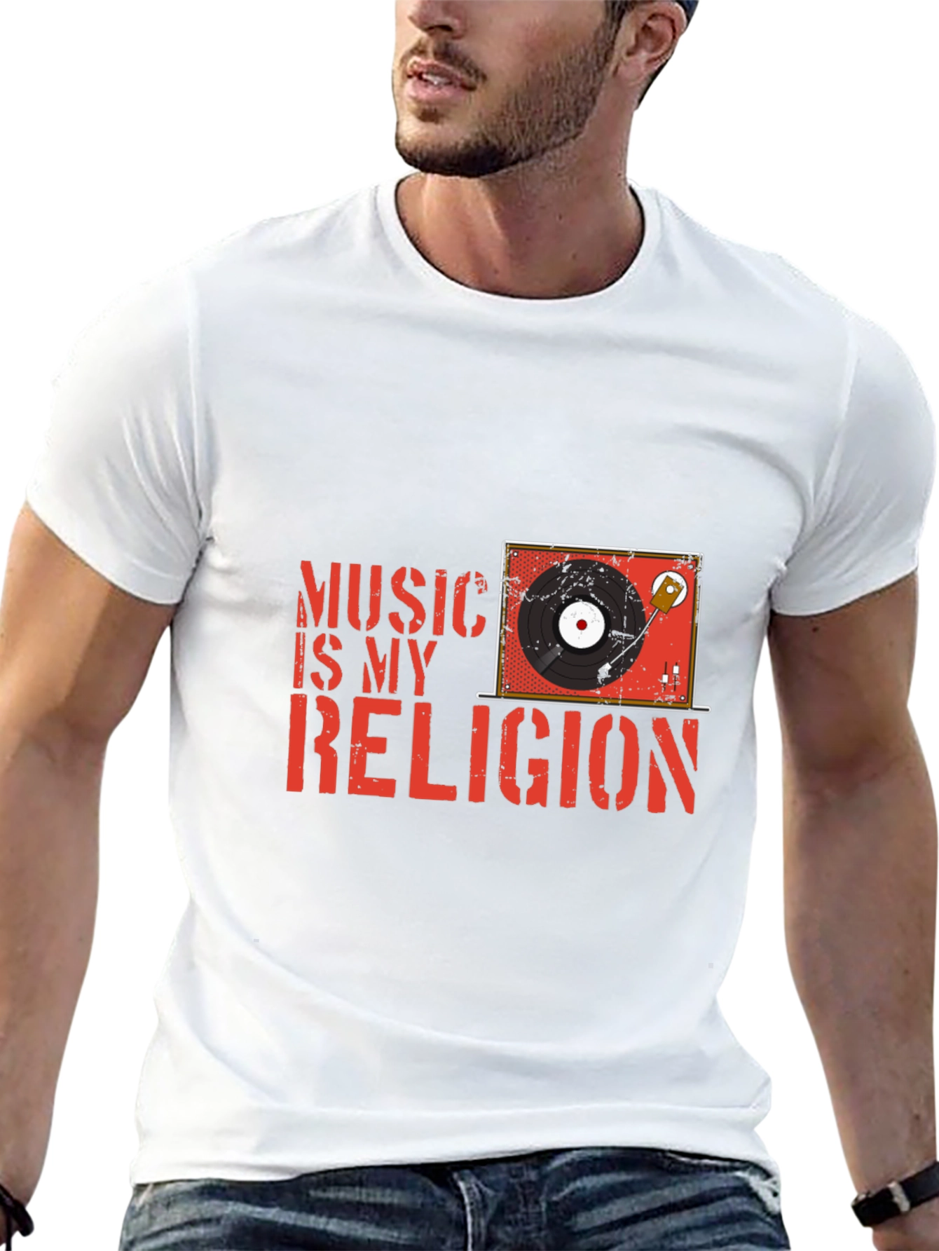 Music is My Religion Graphic T-Shirt